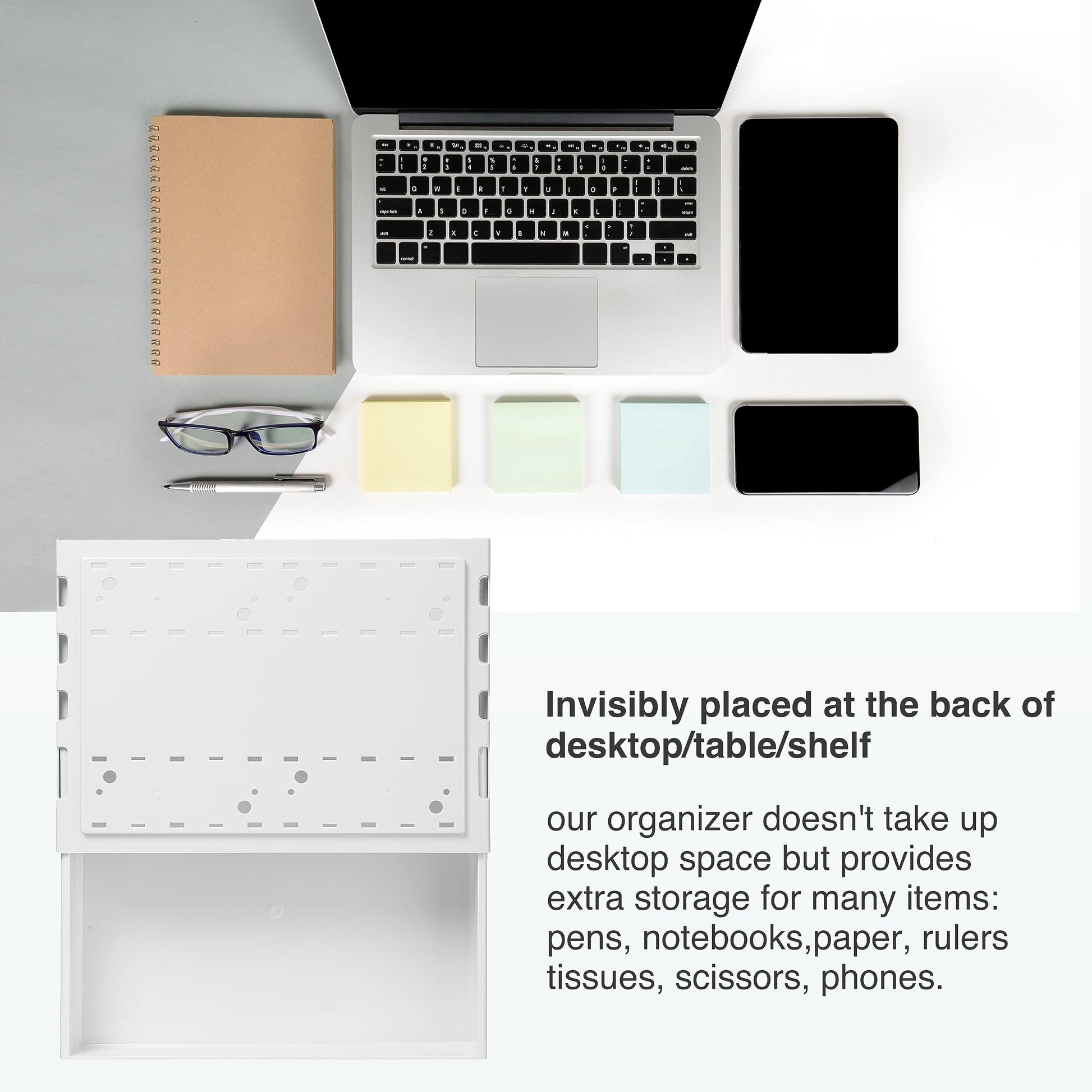 AirTaxiing Under Desk Drawer - Super Large Under Table Hidden Drawer Desk Accessories & Workspace