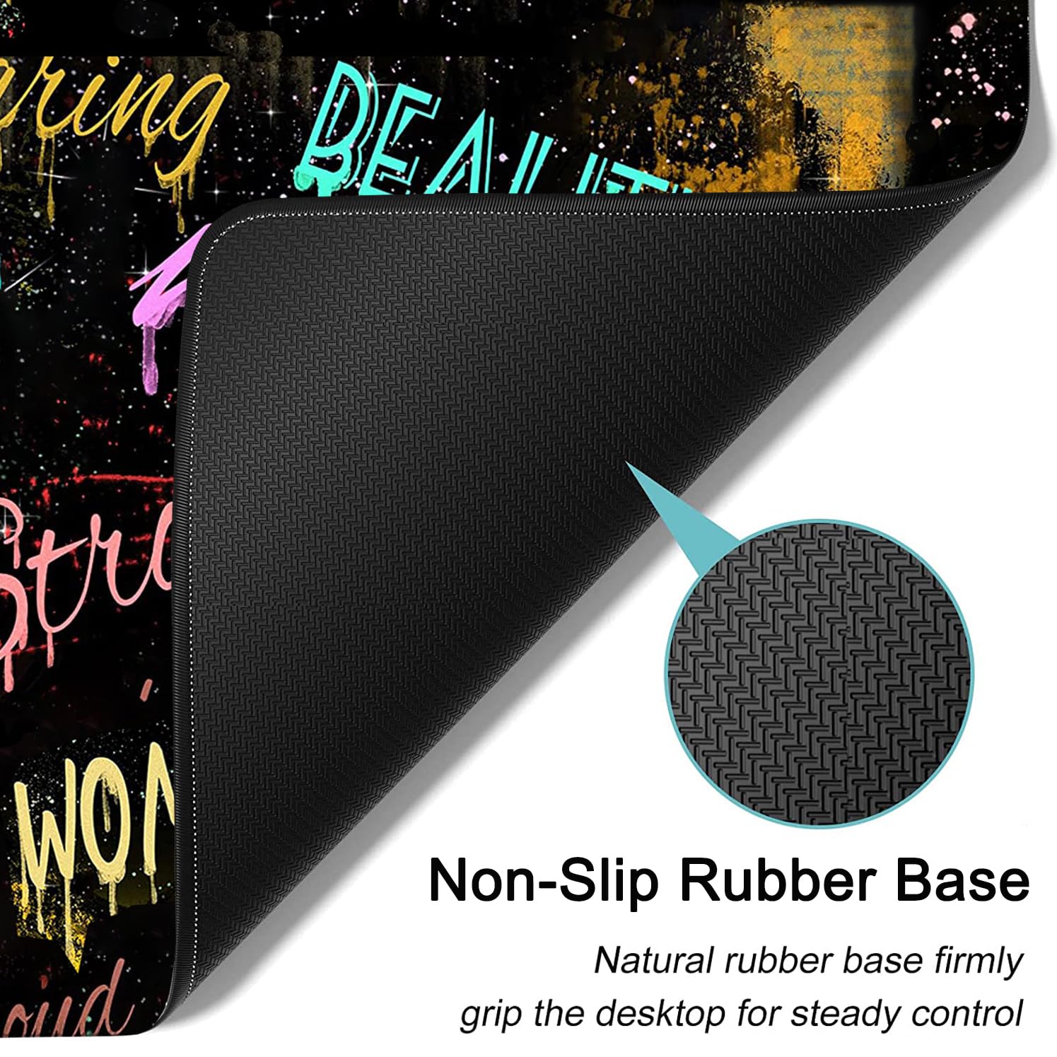 Large Mouse Pad, 31.5 x 11.8in Extended Gaming Mouse Pad with Stitched Edges,XXL Mousepad Protector