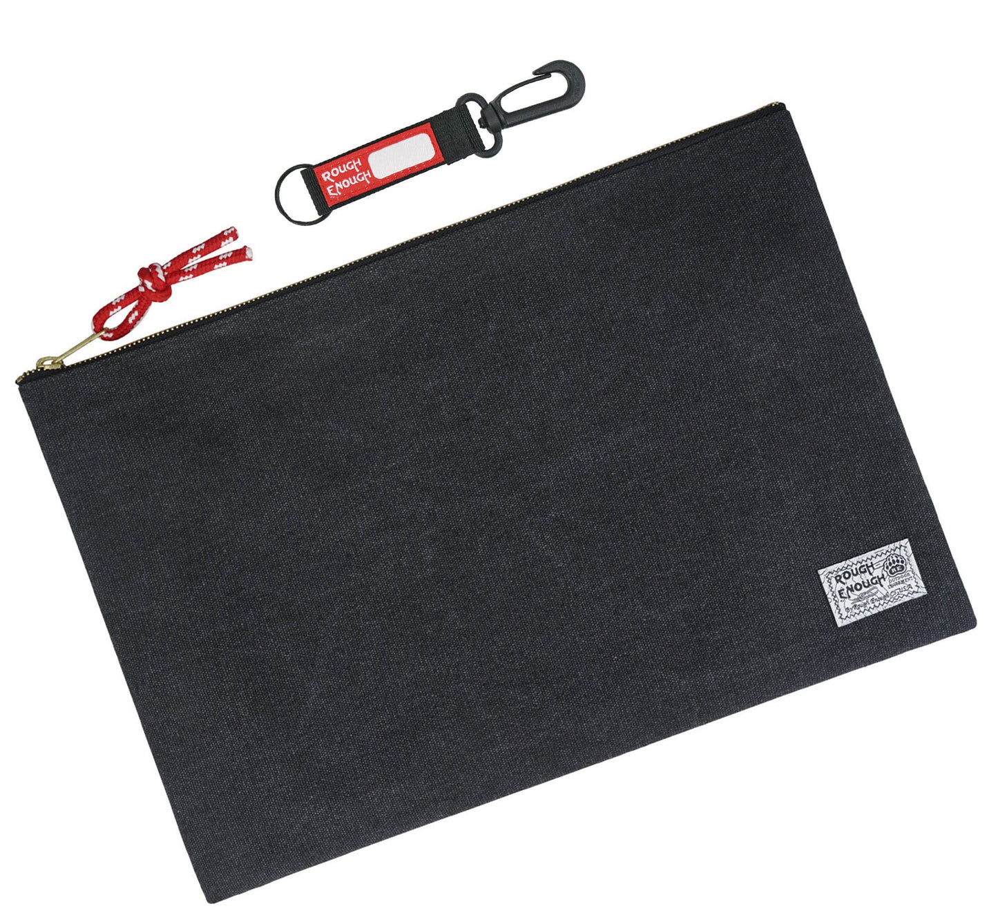 Rough Enough Important Document Storage, File Folder Organizer Pouch Black