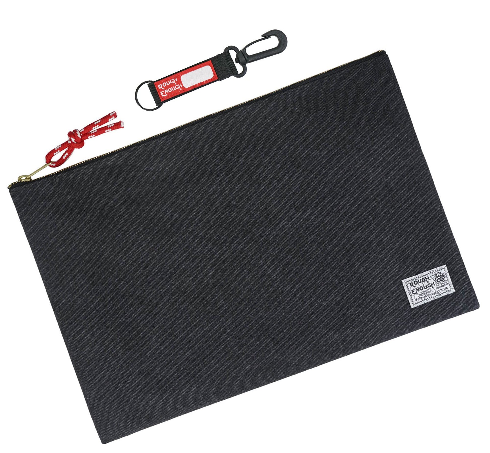 Rough Enough Important Document Storage, File Folder Organizer Pouch Black