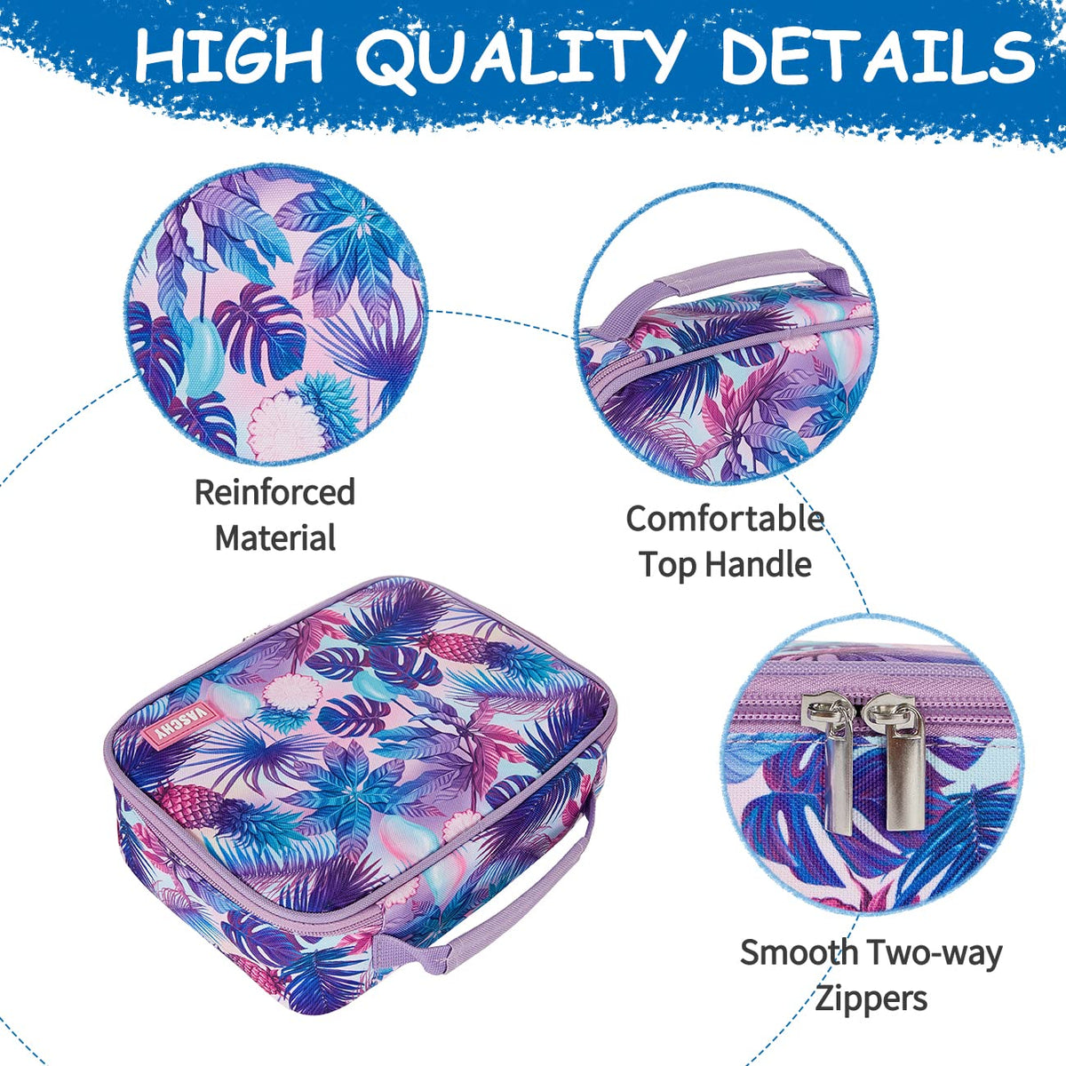 VASCHY Large Pencil Case Bag, Art Supply Marker Organizer Big Pen Pouch with Detachable Layers