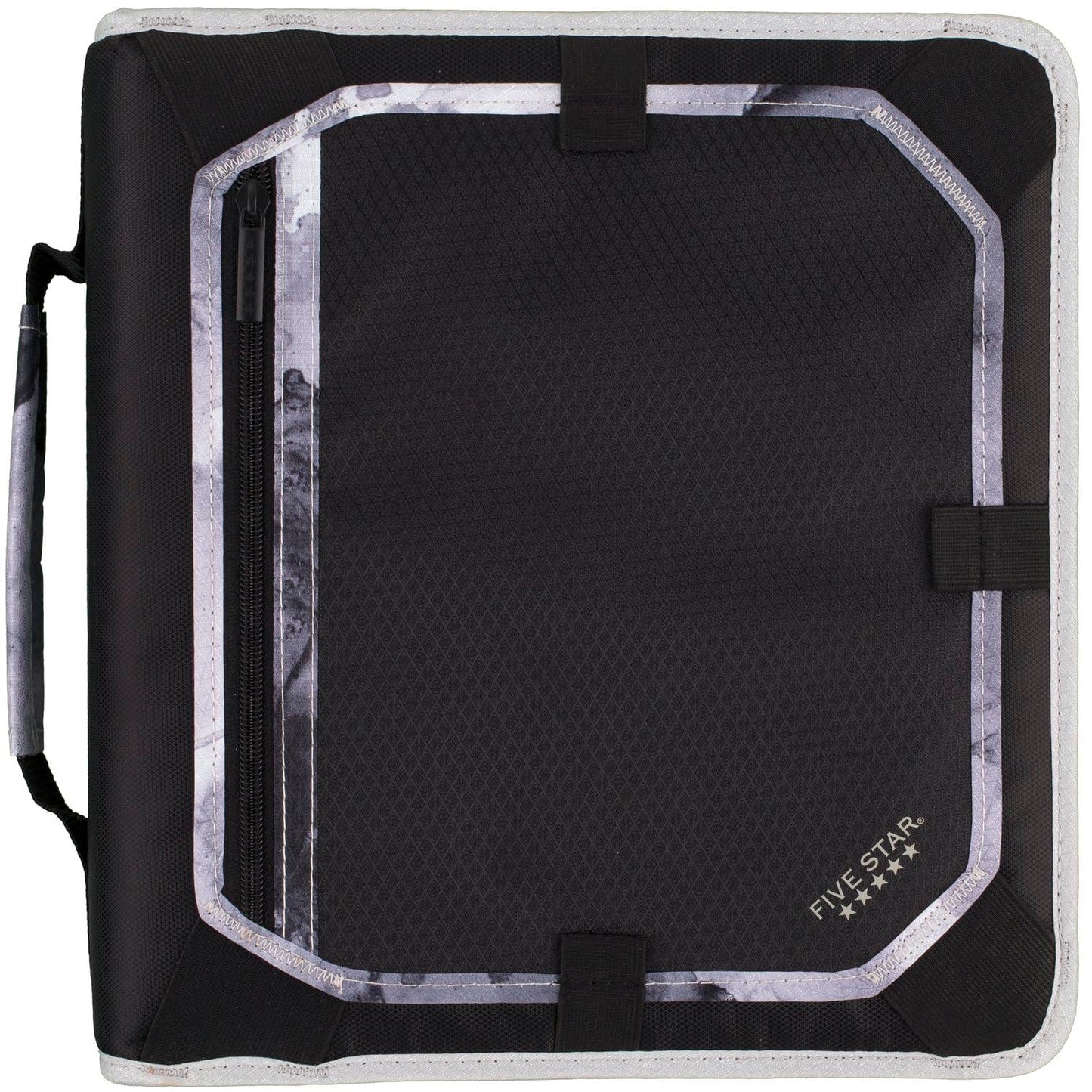 Five Star Zipper Binder, 2 Inch 3-Ring Binder with Round Rings, Expansion Panel and 5-Tab Expanding