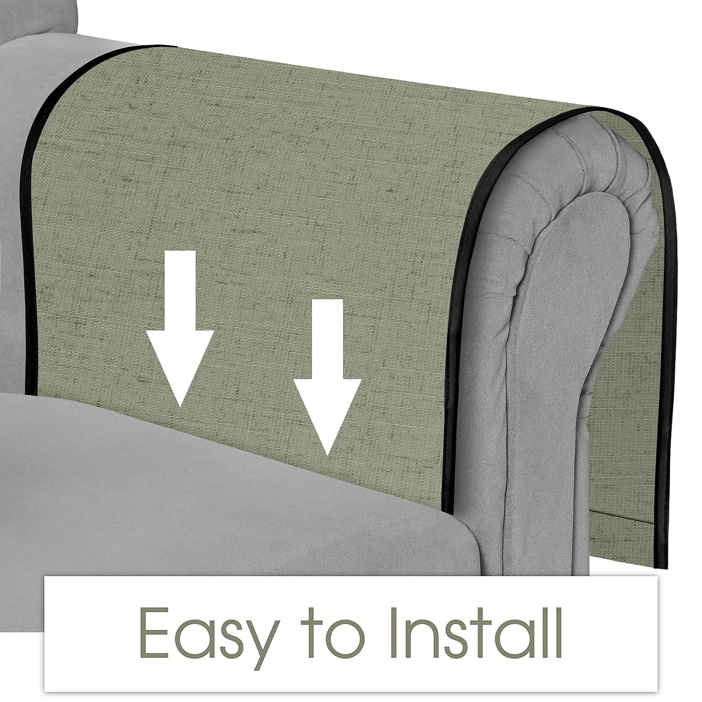 Joywell Remote Control Holder Armchair Caddy Armrest Organizer Sage Green