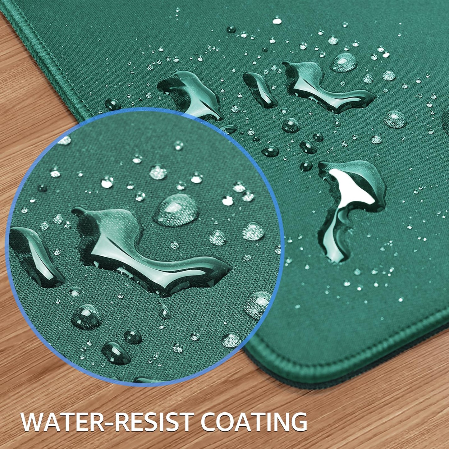 KTRIO Large Gaming Mouse Pad, Desk Mat, 31.5 x 15.7 in, Forest Green, XXL