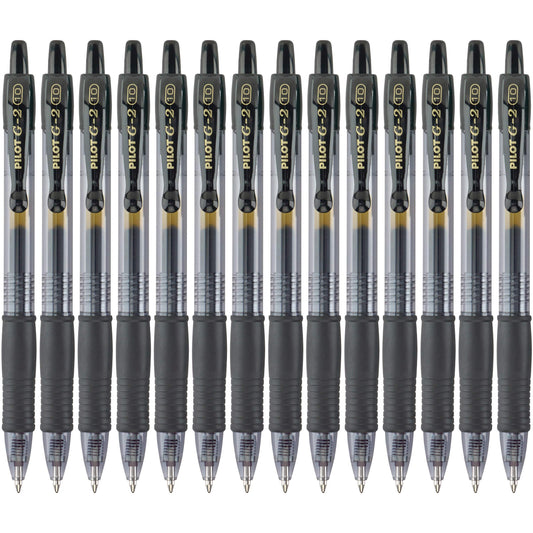 PILOT G2 Premium Gel Pens, Bold Point 1.0mm, Black Ink, 14-Pack