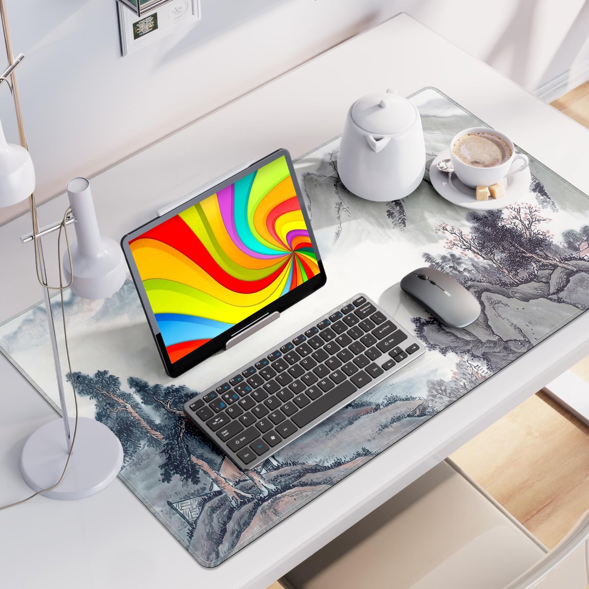 LL-COEUR XXL Landscape Gaming Mouse Pad Computer Keyboard Mat Office Desk Pad (Landscape 1, 27.5" x