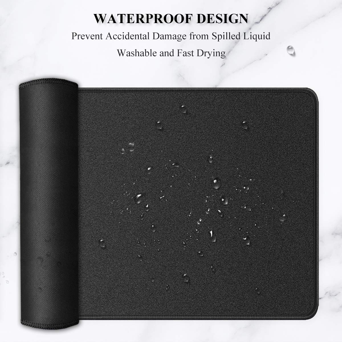 Auhoahsil Extended Mouse Pad, Large XXL Gaming Mouse Pad Desk Pad 35" X 15", Waterproof Desk Mat