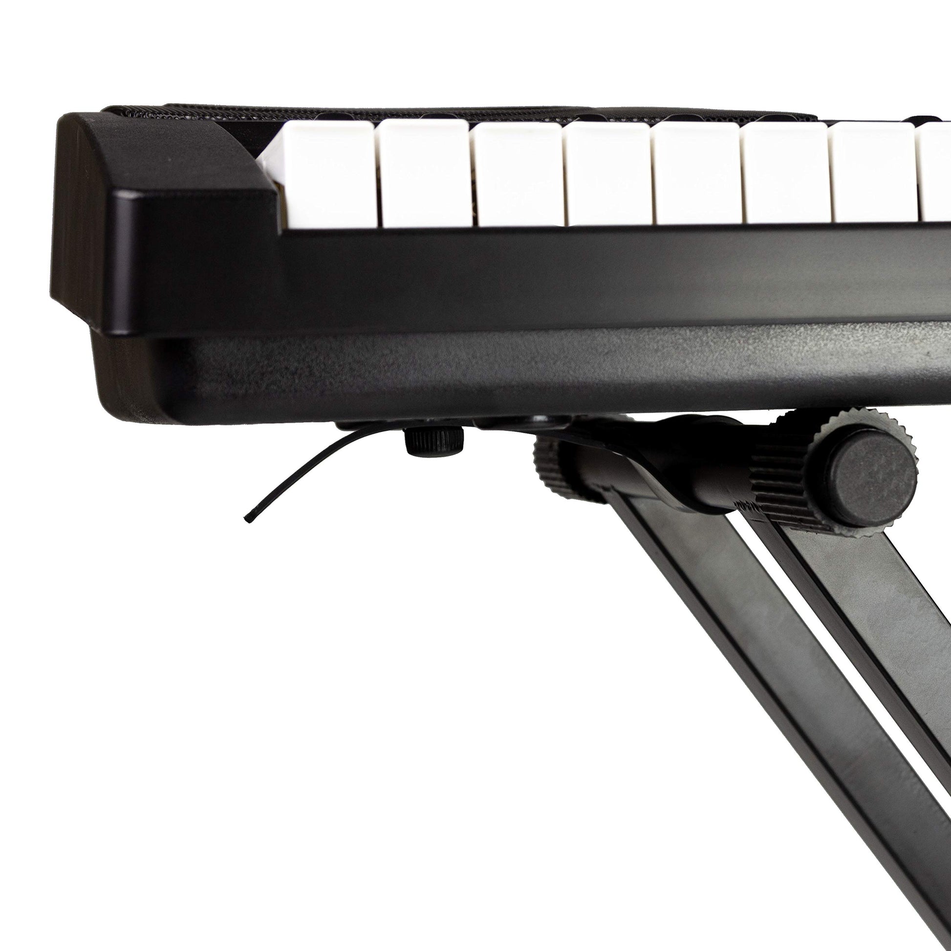 RockJam RJX29 Adjustable X Frame Keyboard Stand with Locking Straps