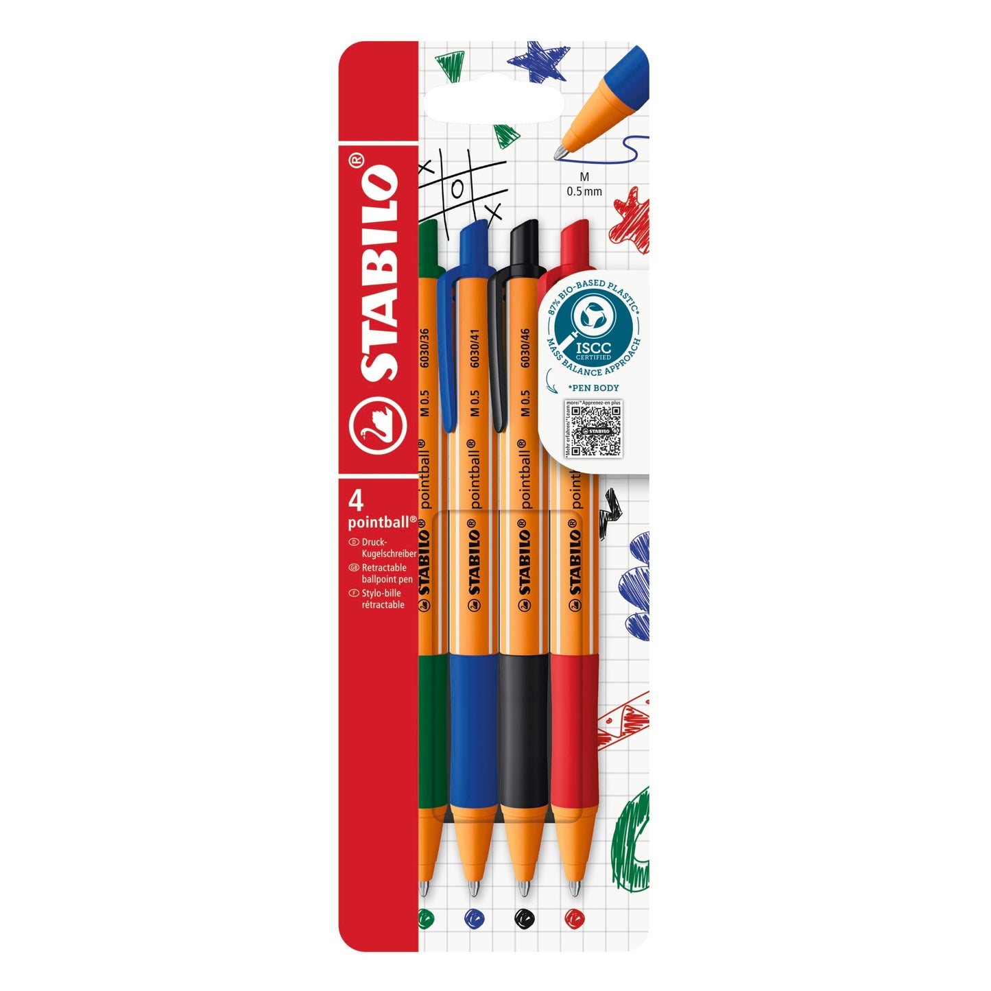 STABILO pushbutton ballpoint pen pointball