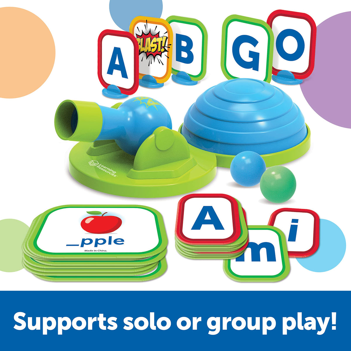 Learning Resources Alphablasters Letter and Spelling Game - 85 Pieces, Ages 4 and Up Toddler