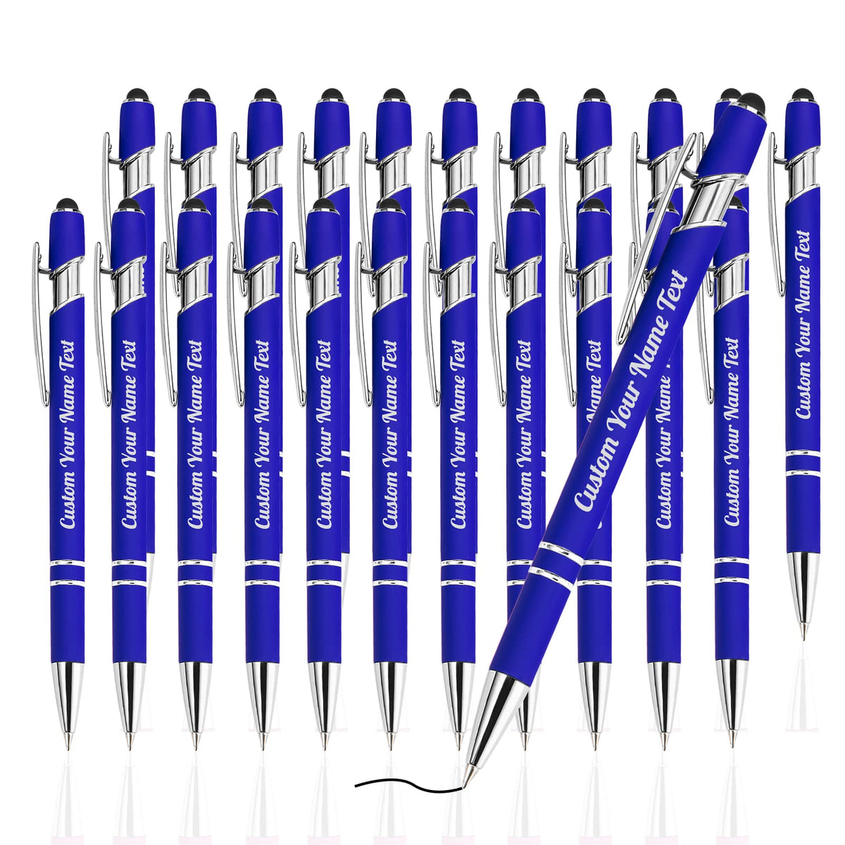 Westpearl Personalized Pen24pcs Bulk,Custom Ballpoint Pens with Engraved Business Name Message