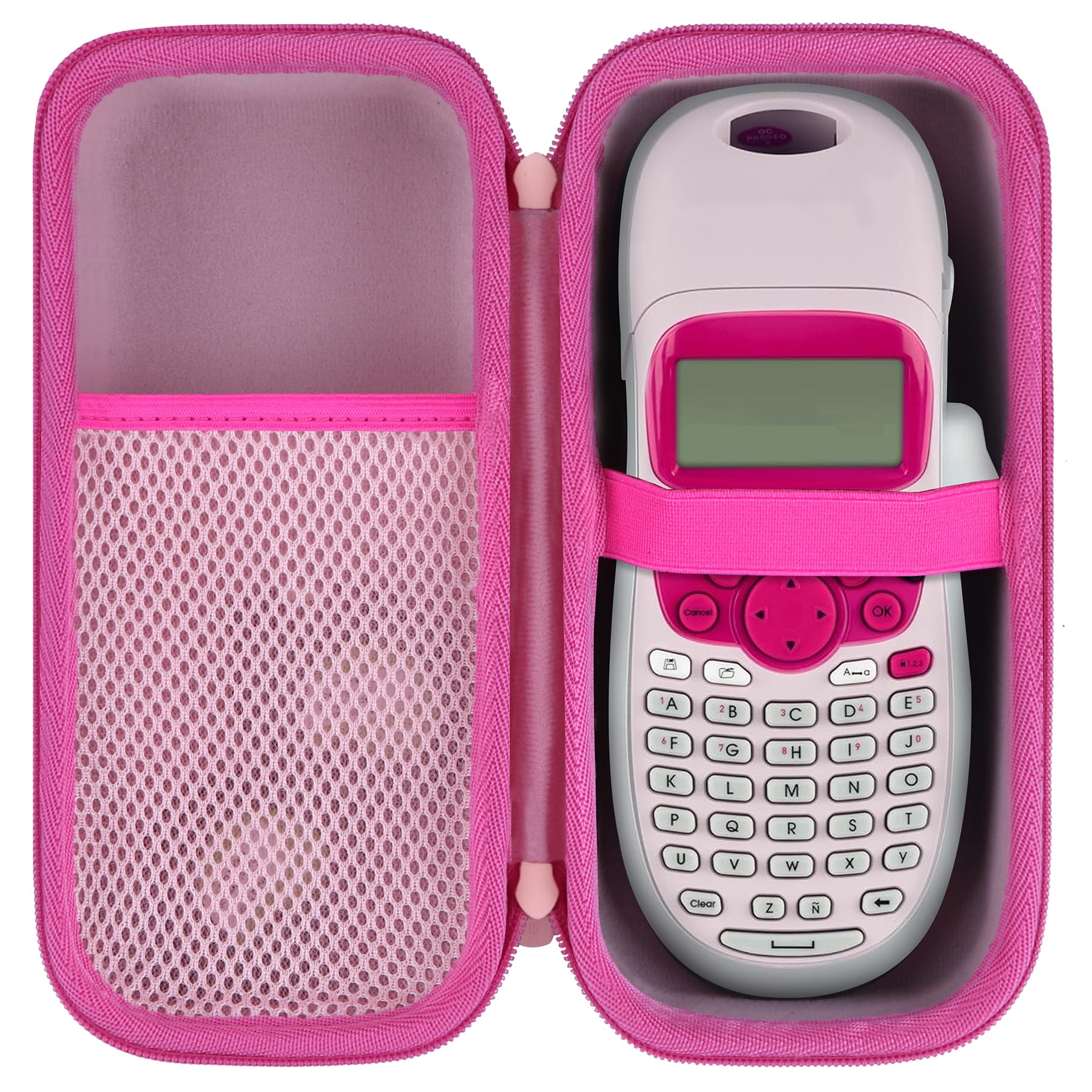 Lebakort Storage Case Compatible with DYMO LetraTag 100H / 100H Plus Handheld Label Maker (Pink