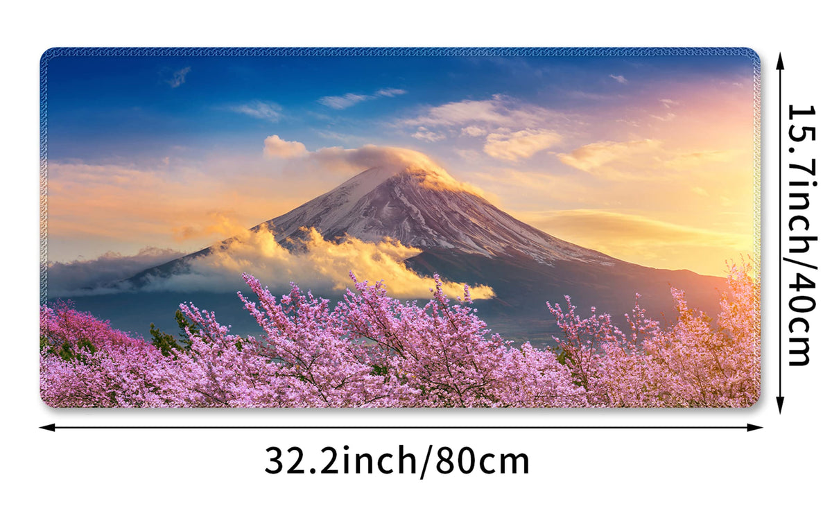 Meffort Inc XXL Mouse Pad Thick Water Resistance Desk Mat with Non-Slip Rubber Pad for Home Office
