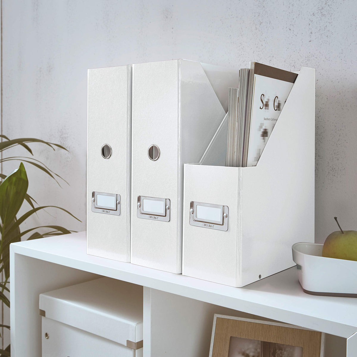 Leitz Magazine File, A4, Click and Store Range 60470001 - White