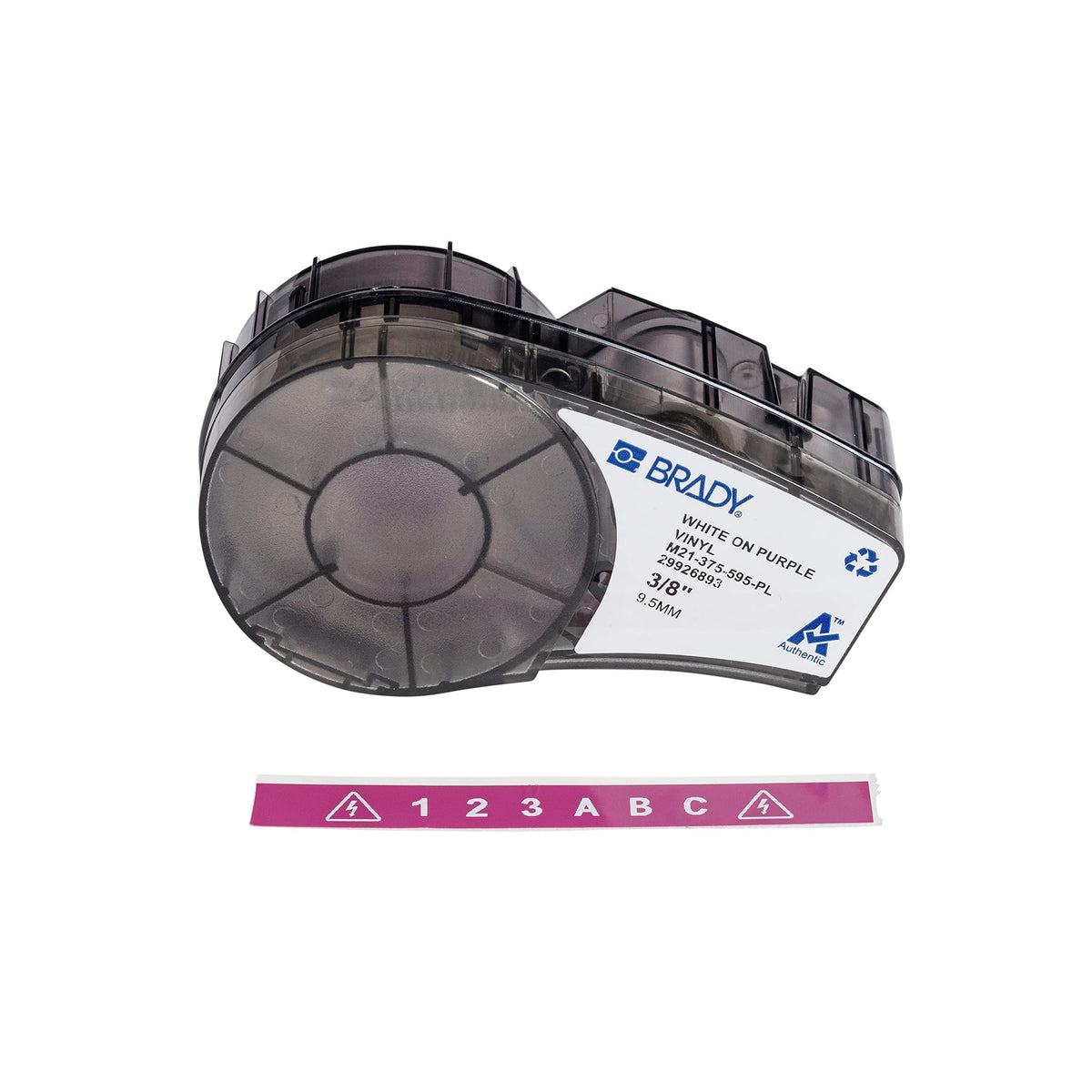 Brady Authentic (M21-375-595-PL) All-Weather Vinyl Label for Indoor/Outdoor ID, Lab and Equipment