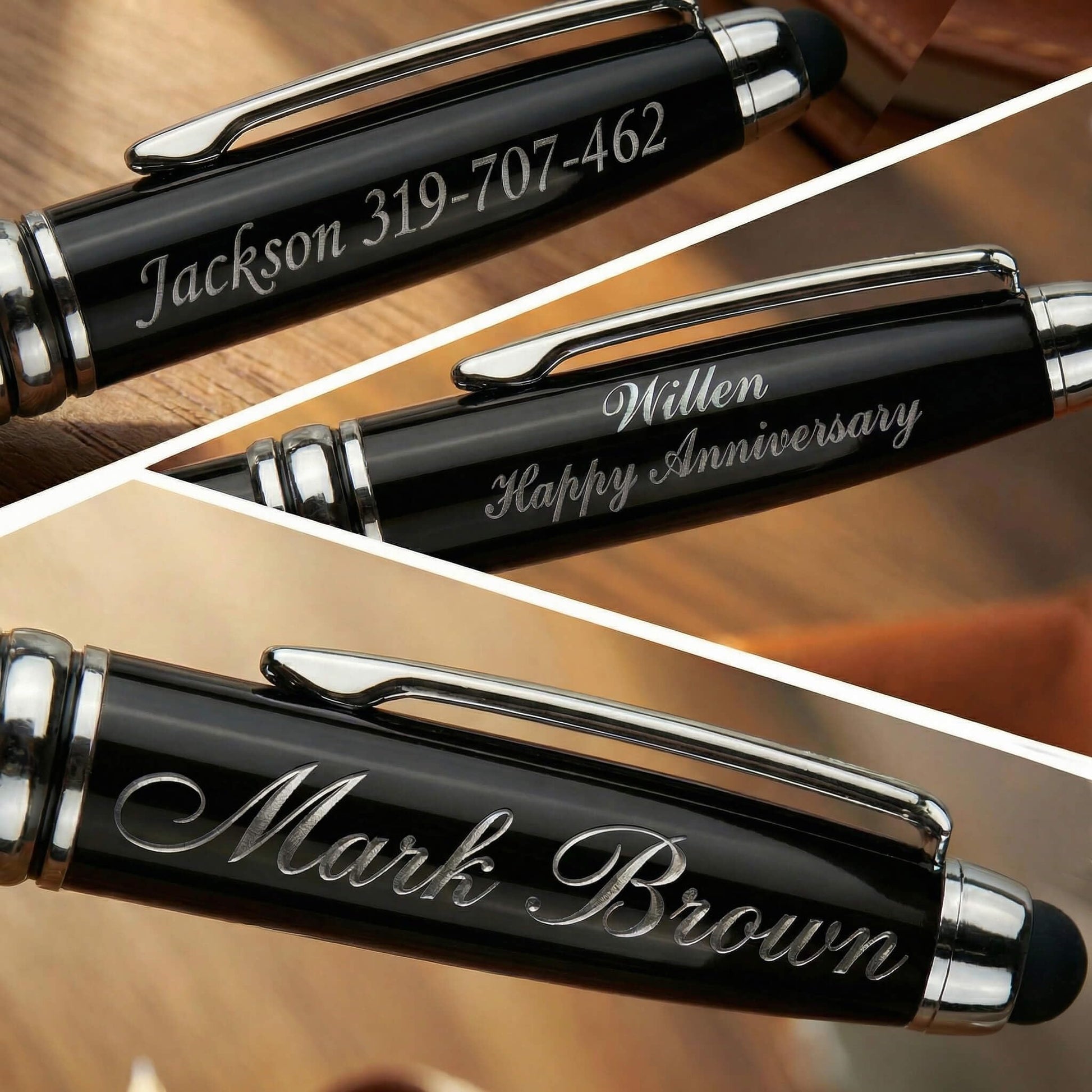 Yastar Personalized Custom Pens with Name Engraved Logo Message Pen