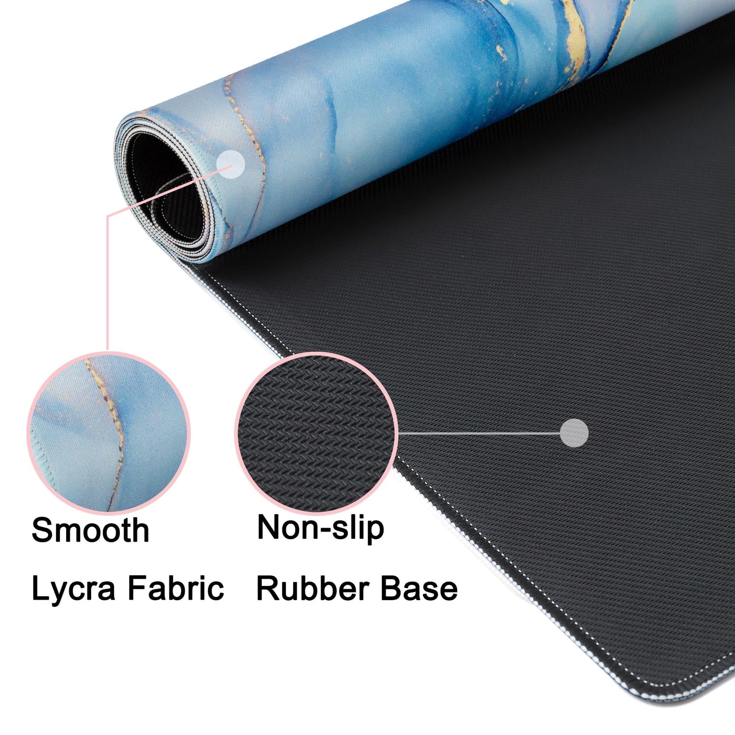 Wiabsi Desk Mat Pad,Large XXL Extended Mouse Pad Mat for Desktop Keyboard