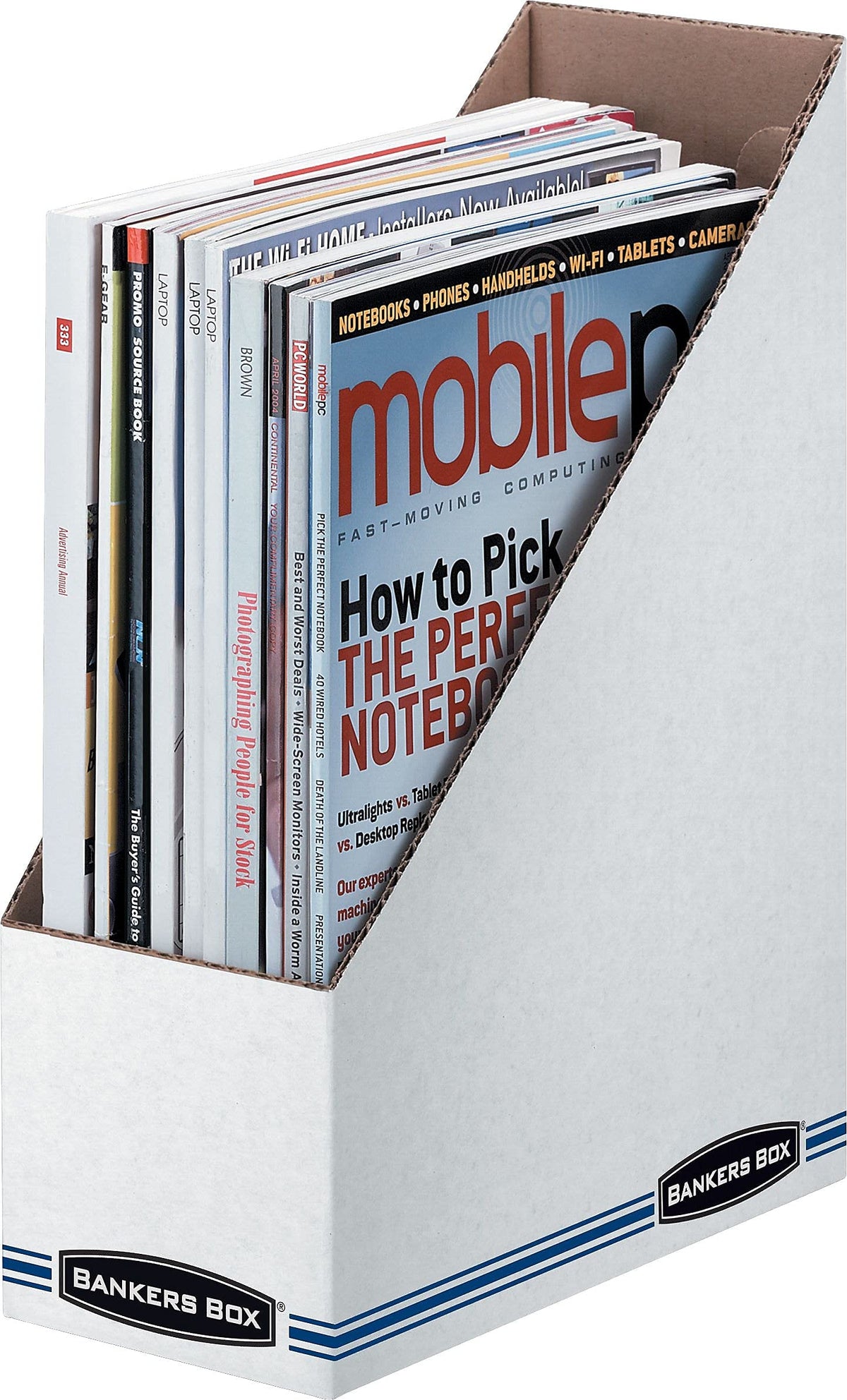 Bankers Box 12-Pack Magazine File Holders, 4" x 9 1/4" x 11 3/4"