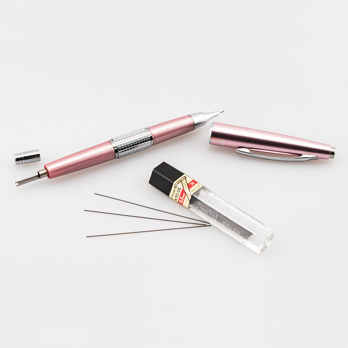 Pentel Sharp Kerry Mechanical Pencil (0.5mm), Pink Barrel, 1 Pencil (P1035P)