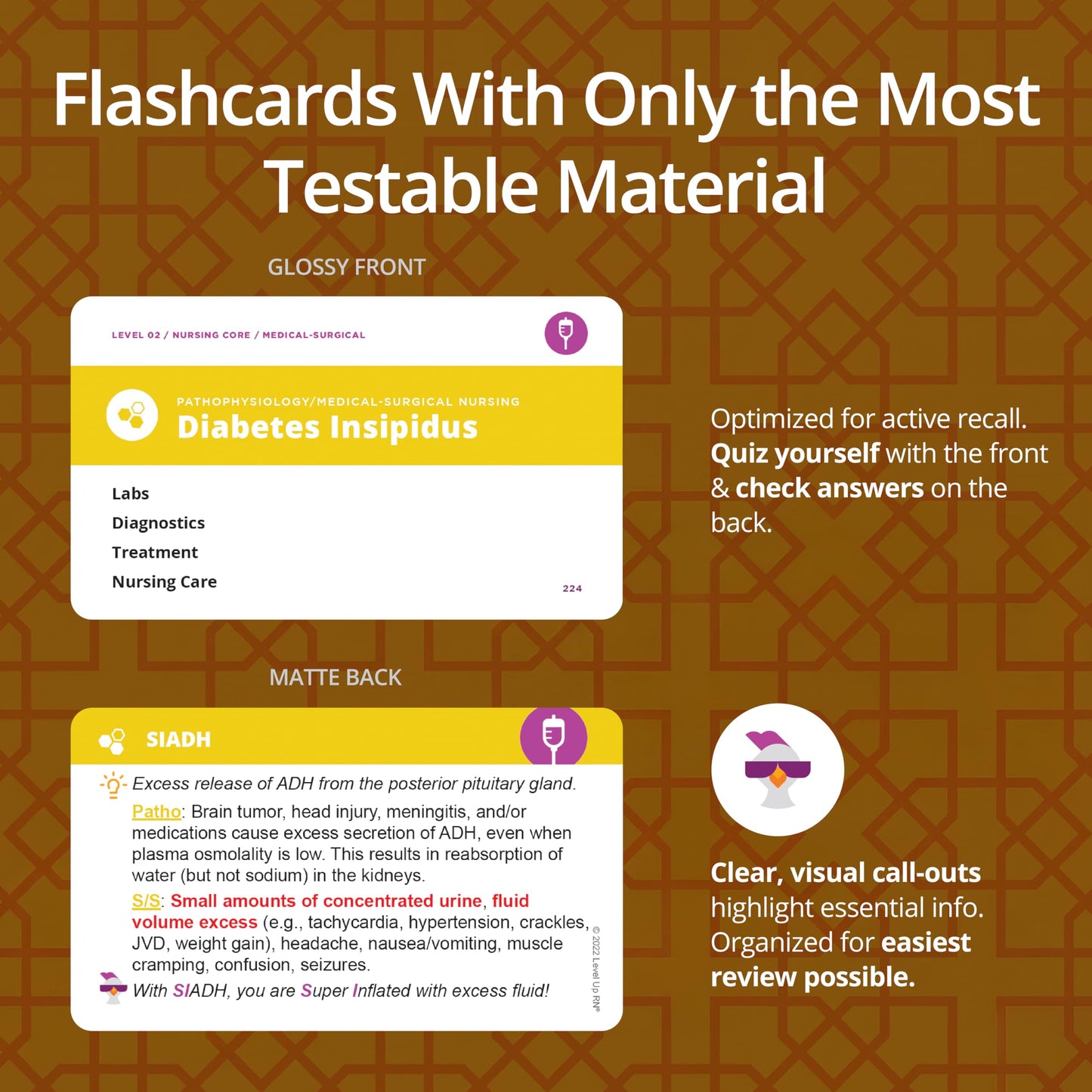 Med-Surg Flash Cards – No Fluff – Only Essential Info for Nursing School – 2026-2027 NCLEX ATI HESI
