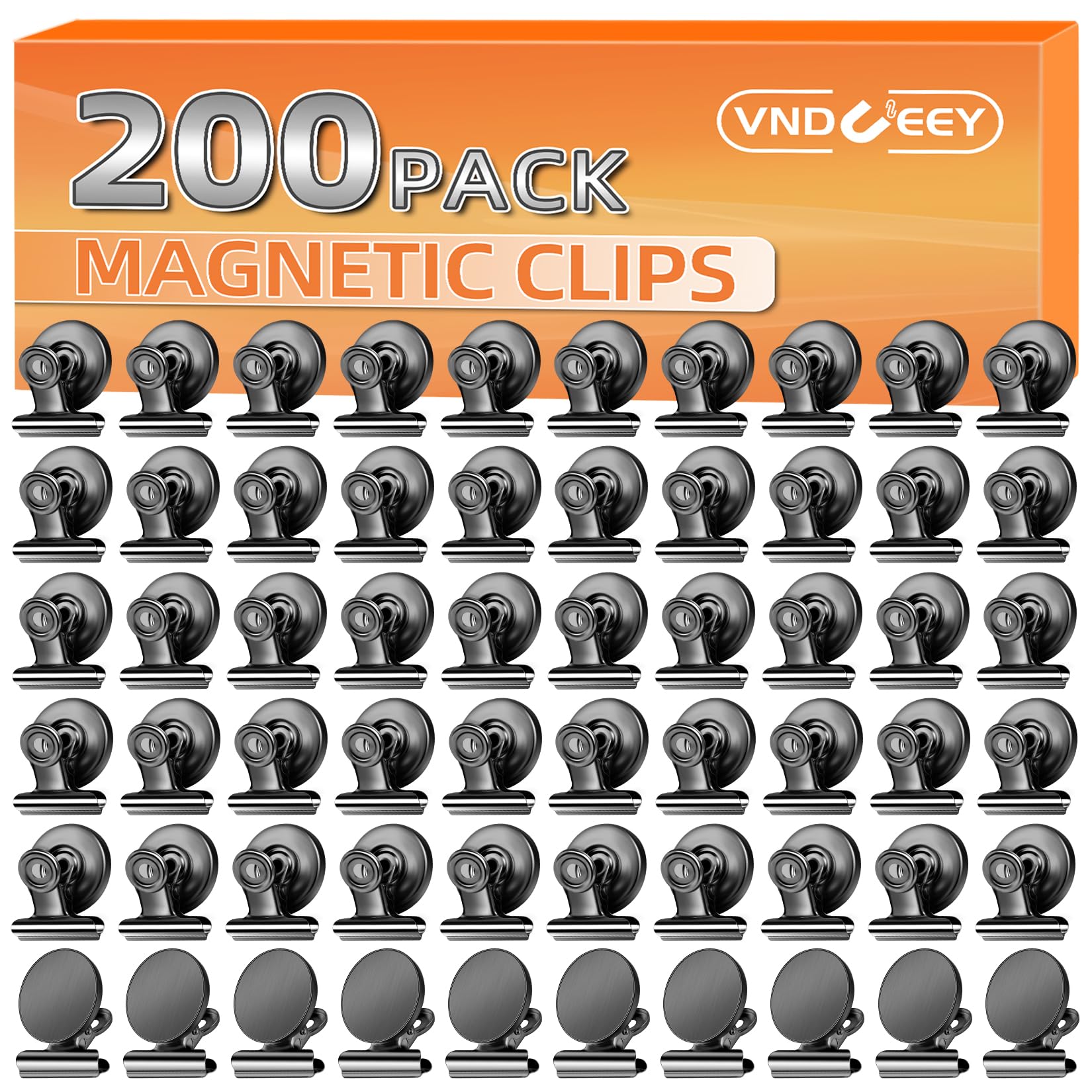 VNDUEEY 200 Pack Fridge Magnets Refrigerator Magnets, Strong Magnetic Clips Heavy Duty, Magnet