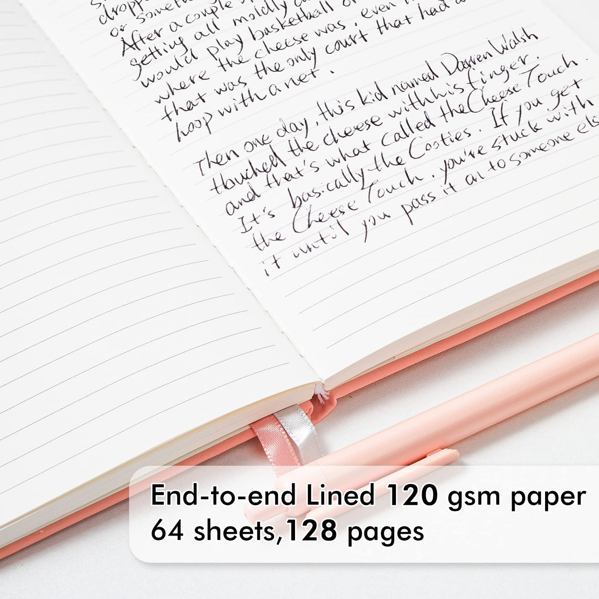 feela 5 Pack Notebooks Journals Bulk, Hardcover Classic Ruled Lined Journals with Pen Holder for