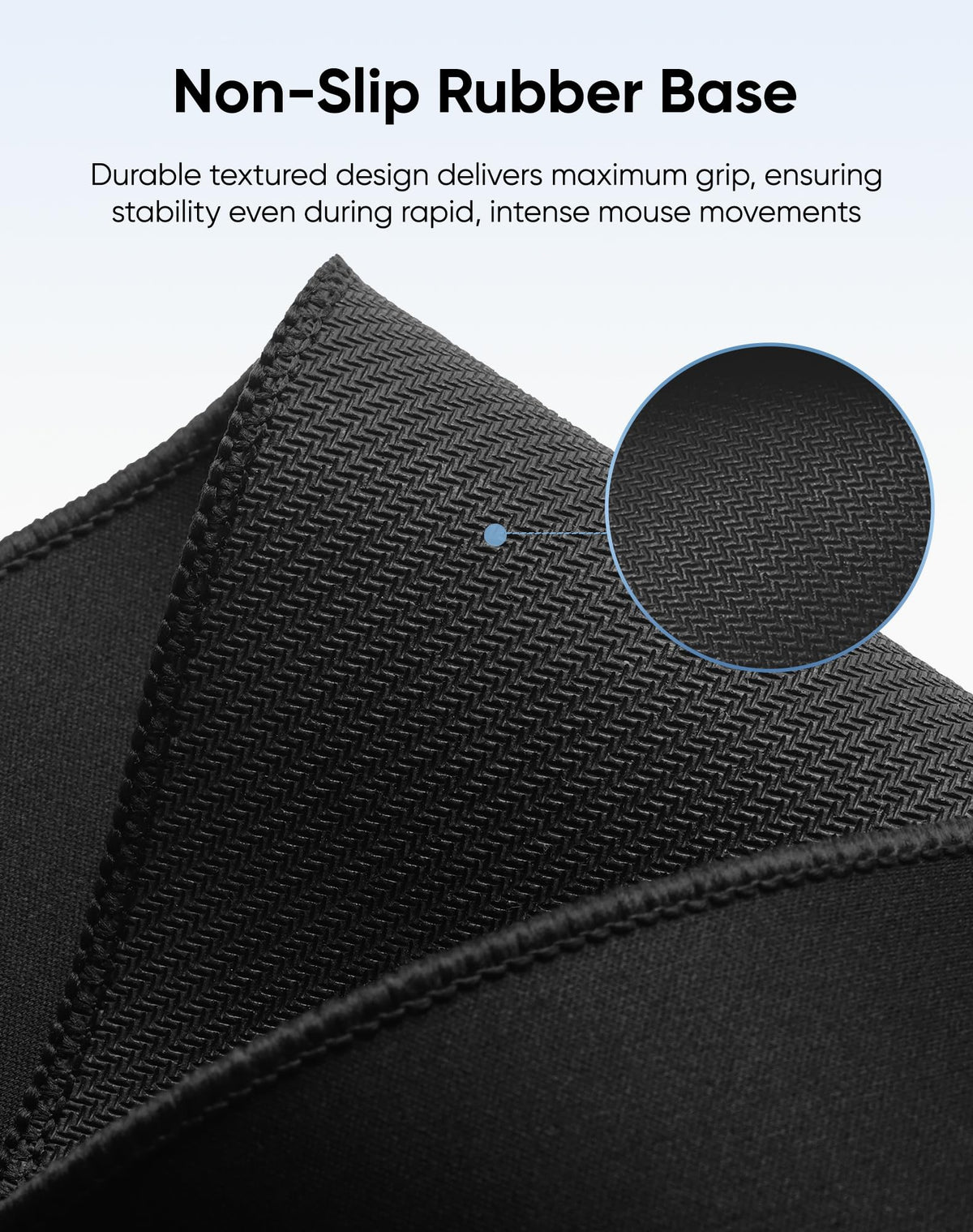 Reniteco Large Office & Gaming Mouse Pad, 35.4" x 15.7" Desk Mat, Black
