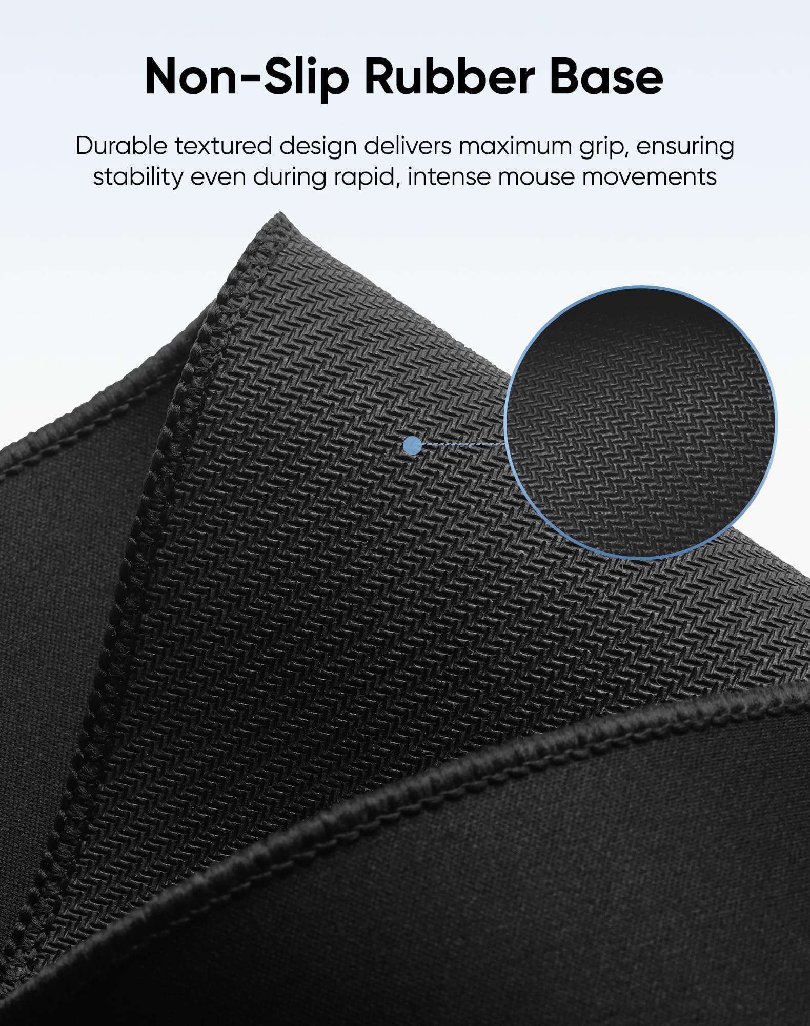 Reniteco Large Office & Gaming Mouse Pad, 35.4" x 15.7" Desk Mat, Black