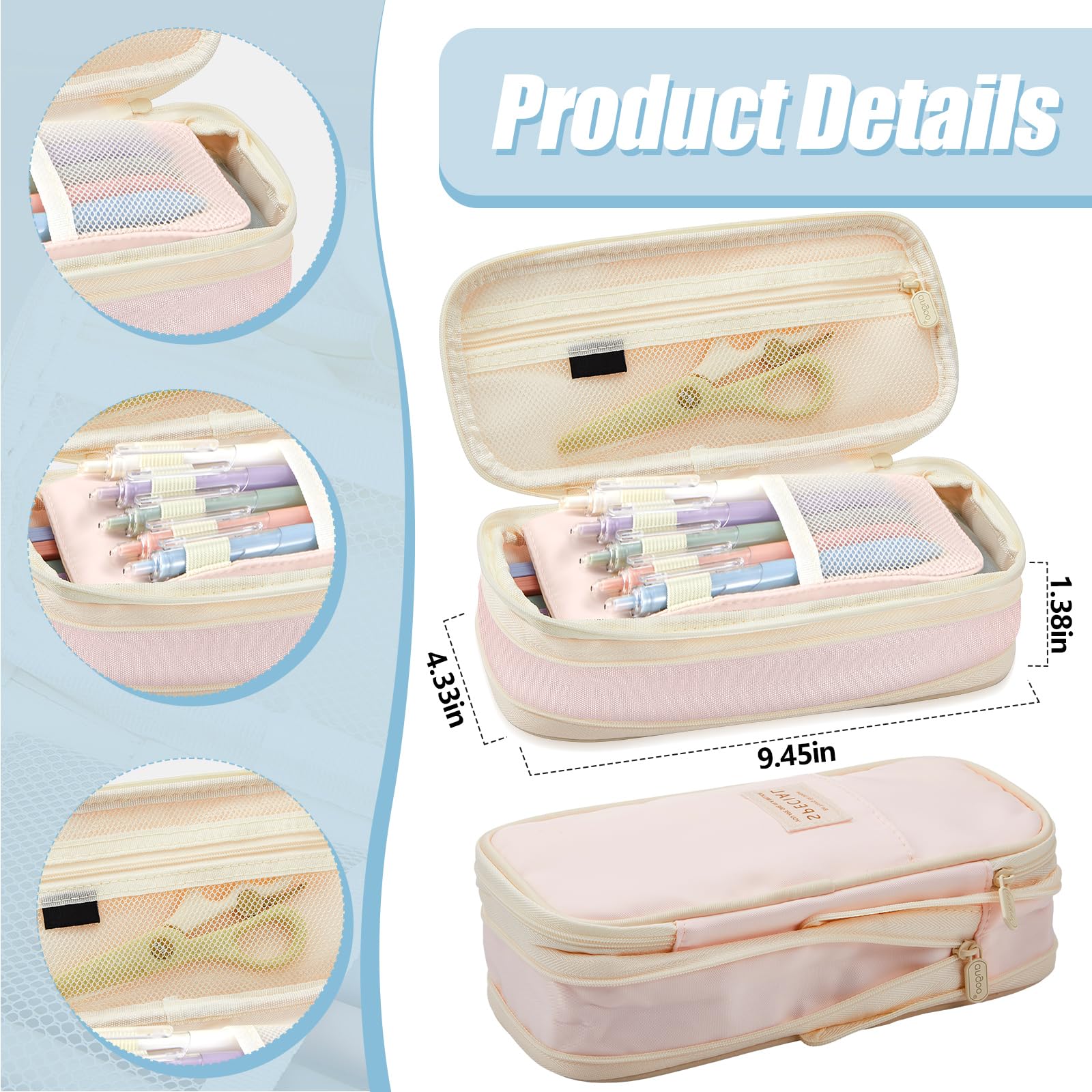 Jutom 39 Pcs Aesthetic Book Annotation Kit, Pink, Cute Style