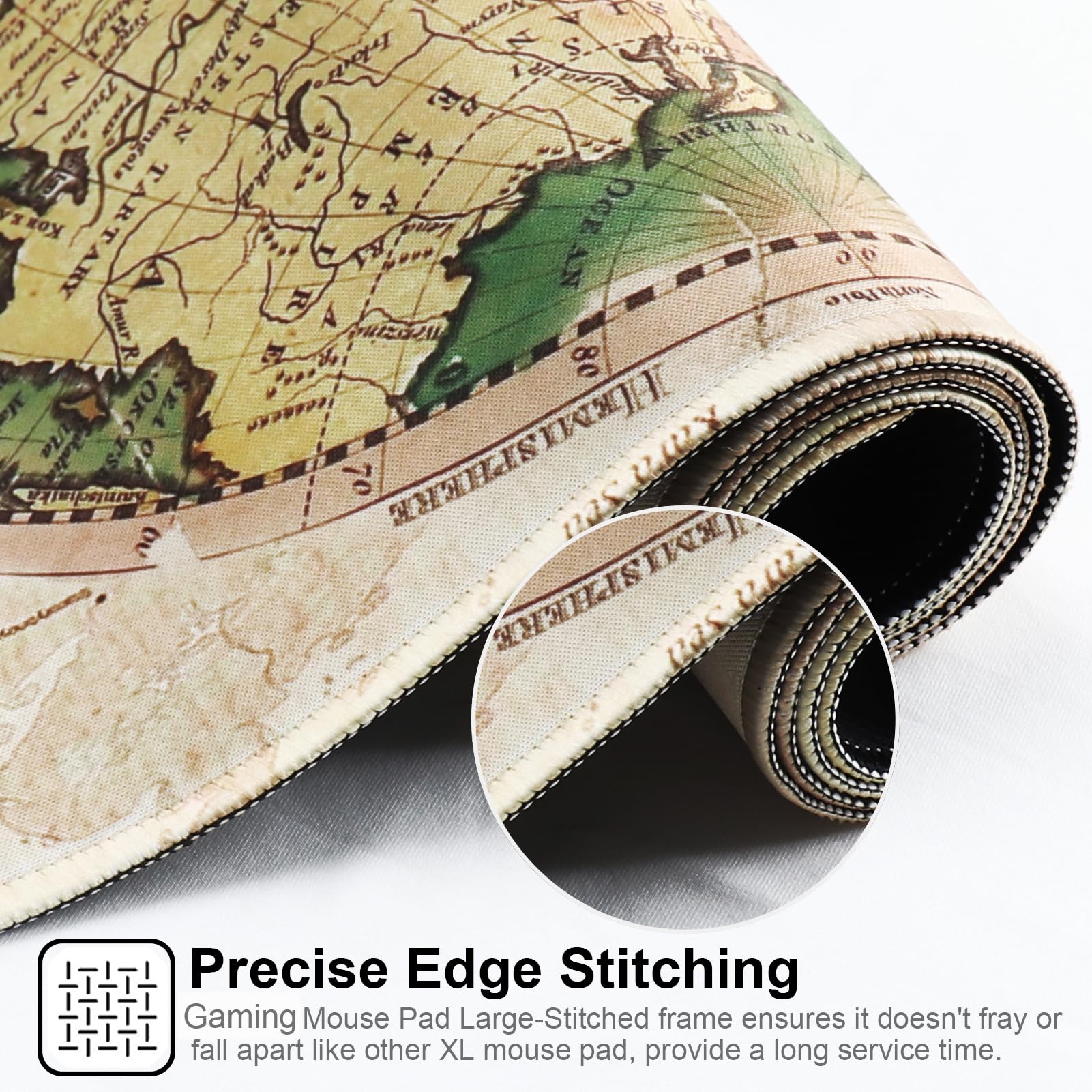 Cmhoo Professional Gaming Mouse Pad XXL & Computer Large Mouse Pad Table Mat(35.4x15.7x0.1IN, Ball)