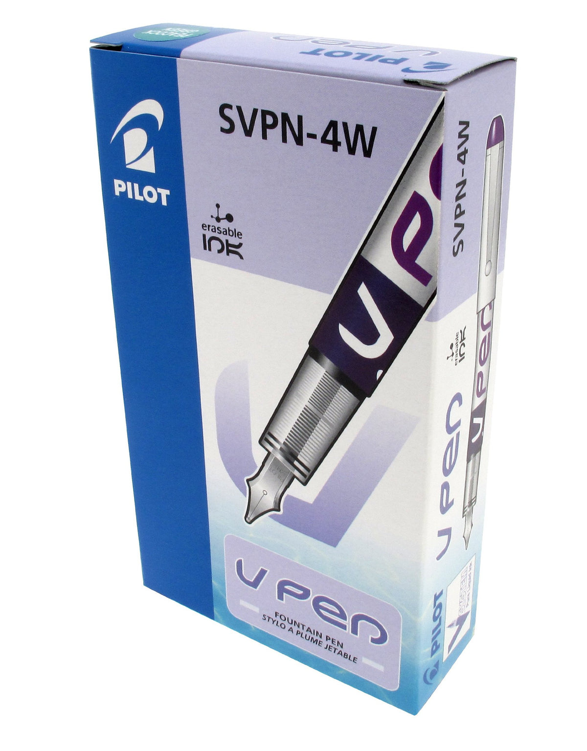 Pilot V Pen Disposable Fountain Pen, Violet, Box of 12