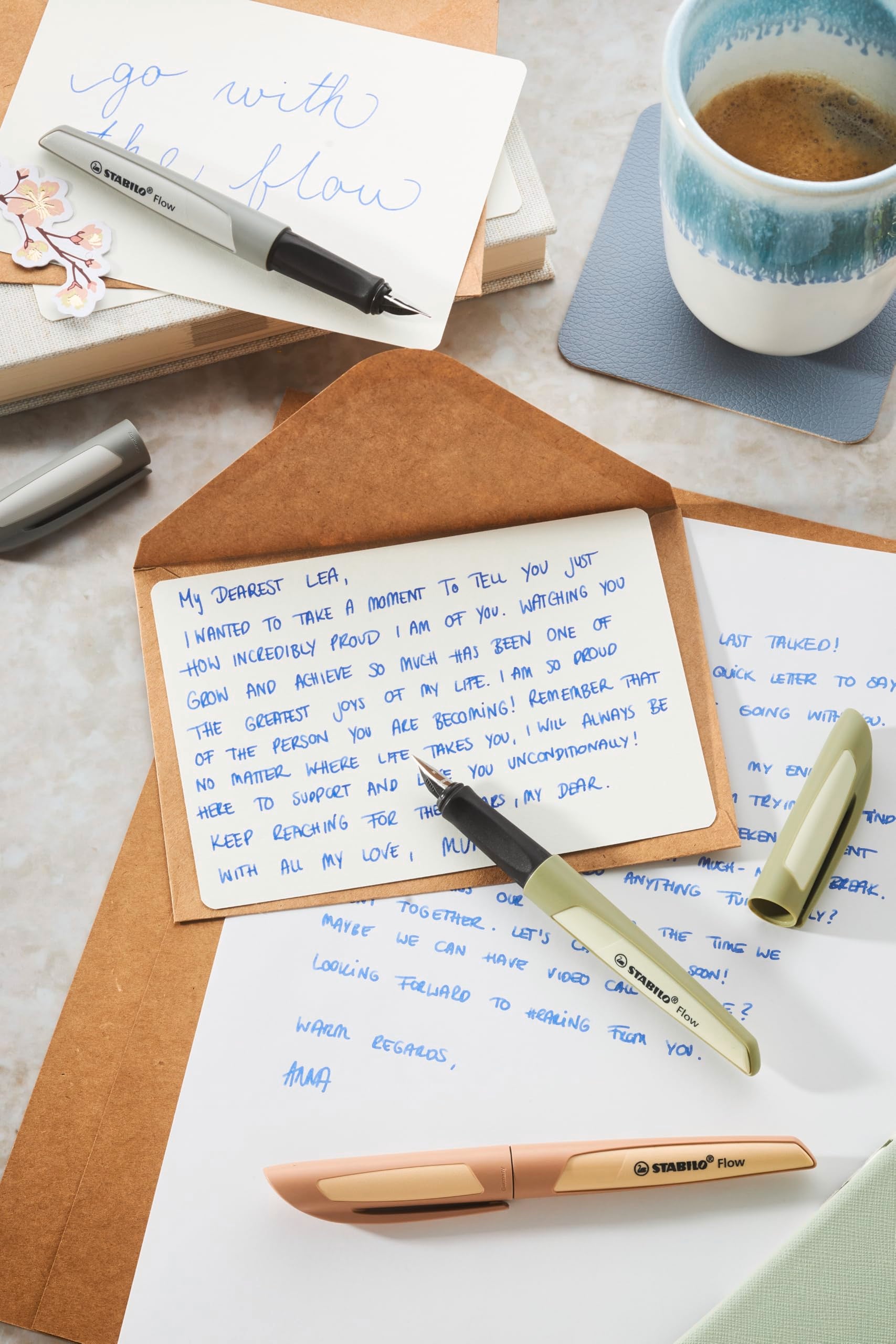 STABILO Flow - Fountain Pen - MONOCHROME - Medium Nib