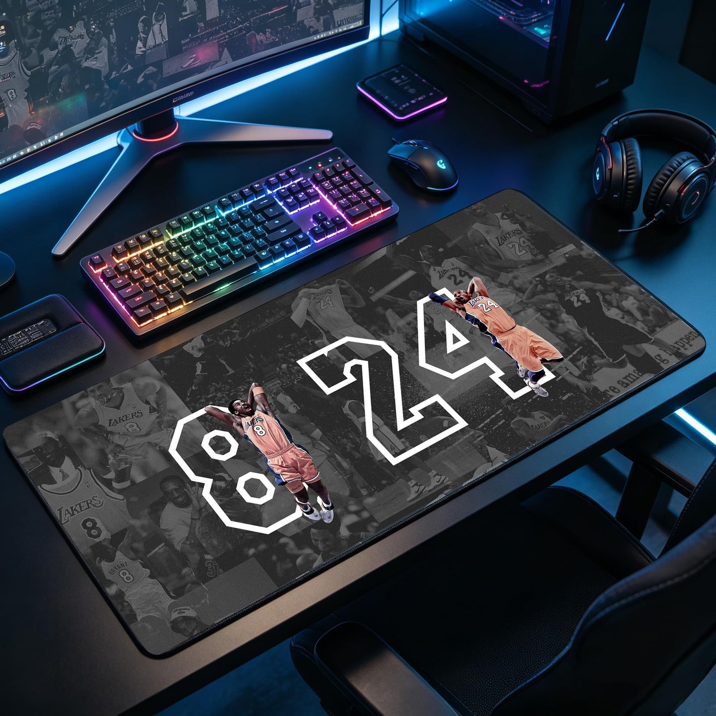 RTGGSEL 31.5x11.8 Inch Non-Slip Long Extended Large Gaming Mouse Pad with Stitched Edges XL Laptops