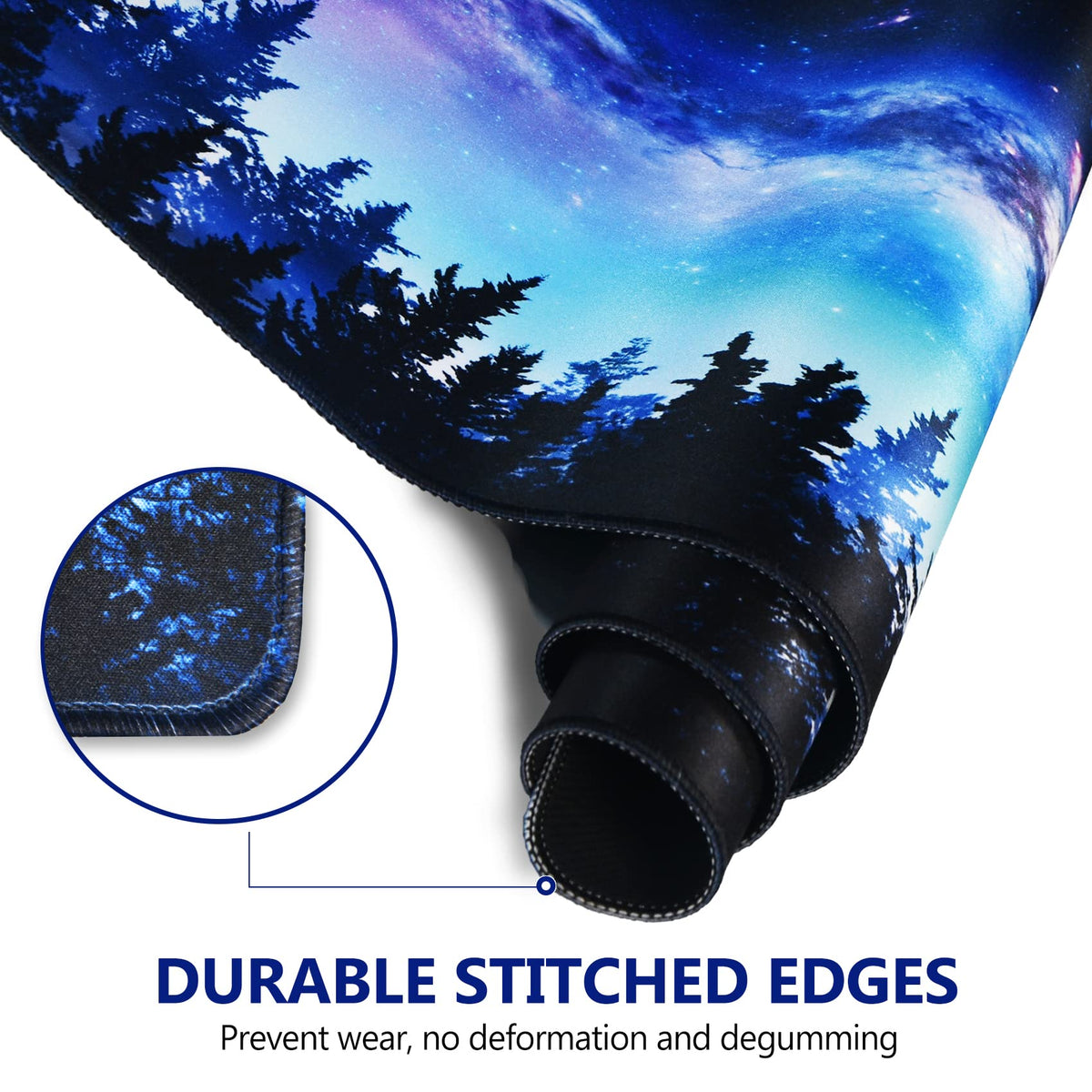 AIMSA Extended Gaming Mouse Pad, XL Large Keyboard Mouse Mat Desk Pad with Stitched Edges, Durable