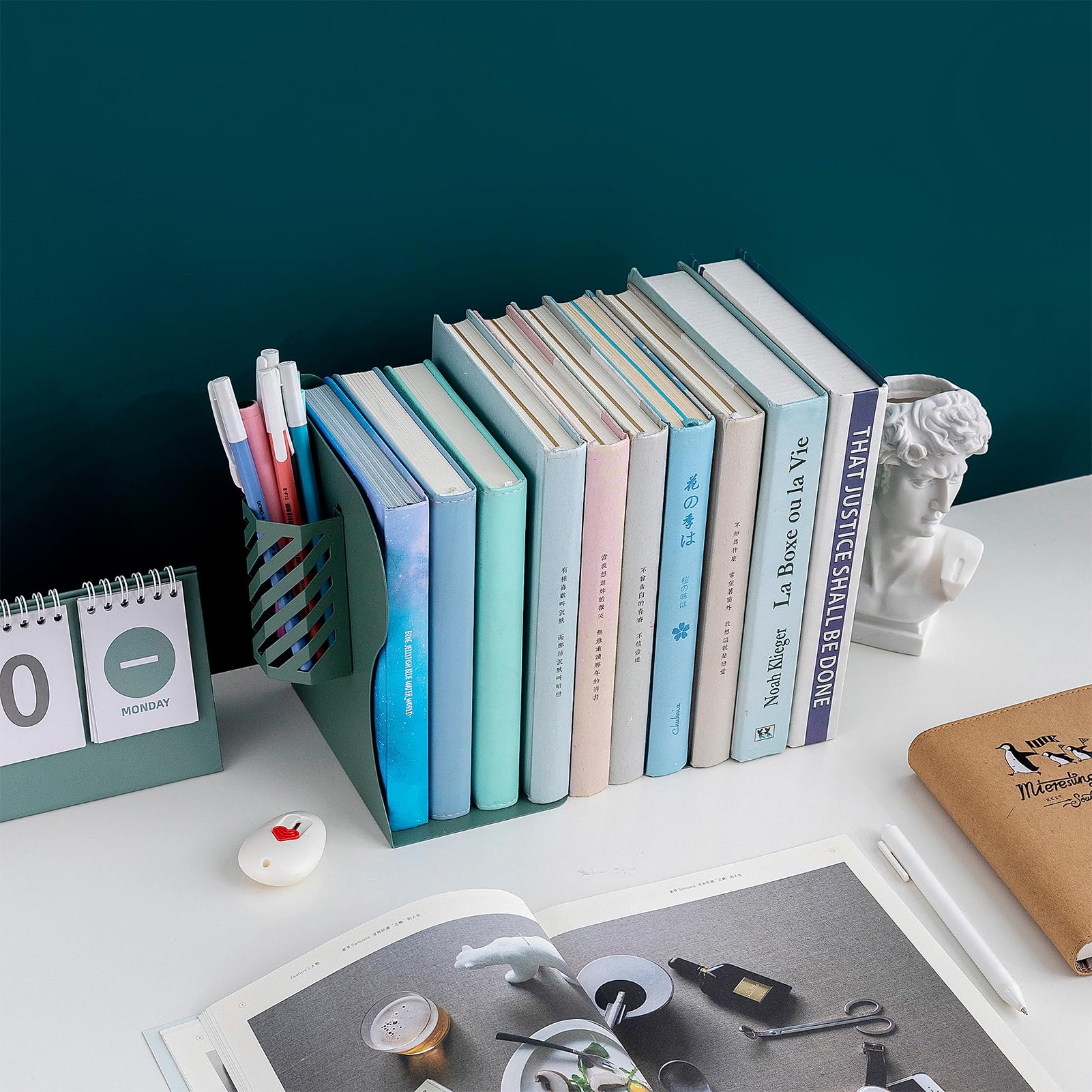 Simplesun Adjustable Book Ends for Heavy Books, Metal Expandable Bookends for Shelves, Book
