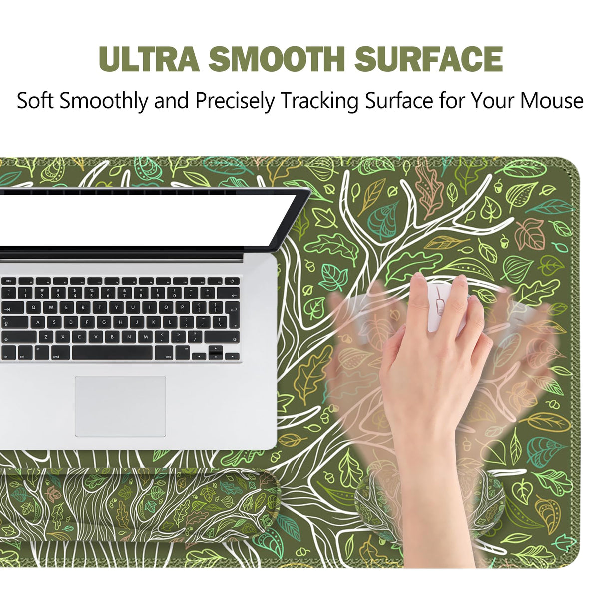 ToLuLu Desk Mat, Gaming Mouse Pad Wrist Support 4 in1 Set, XXL Large Mouse Pad + Keyboard Wrist