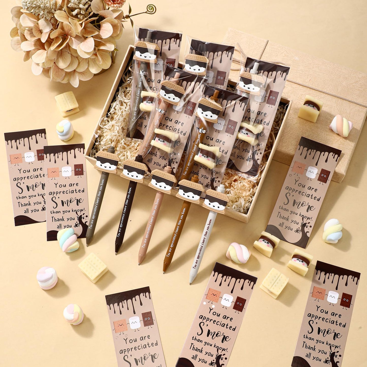 TecUnite S'more Marshmallow 20 Sets Classroom Motivation Gifts Bulk