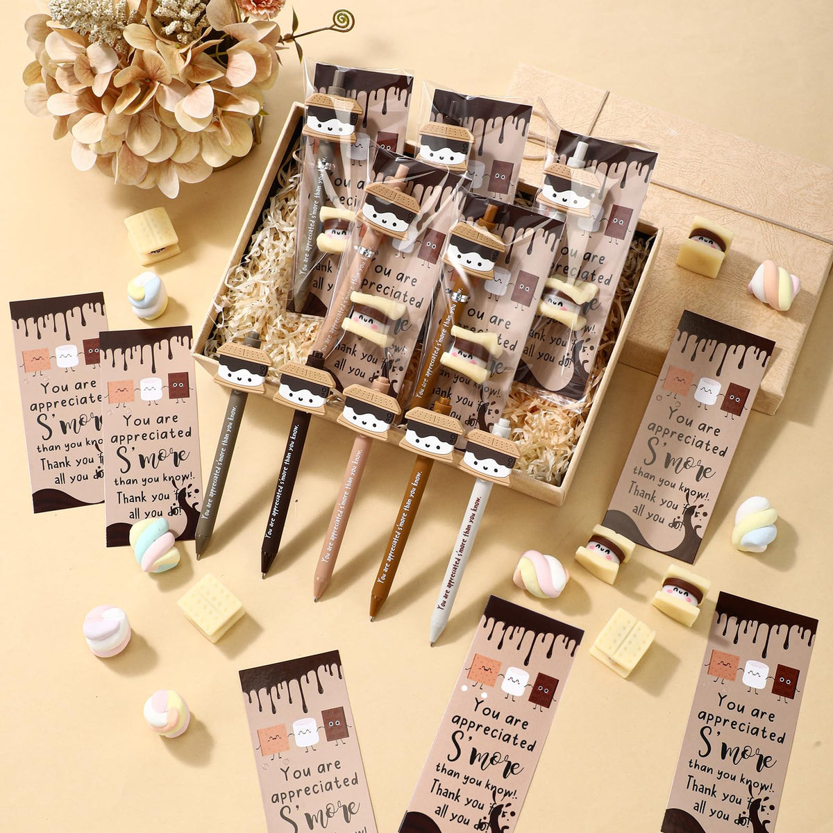 TecUnite S'more Marshmallow 20 Sets Classroom Motivation Gifts Bulk