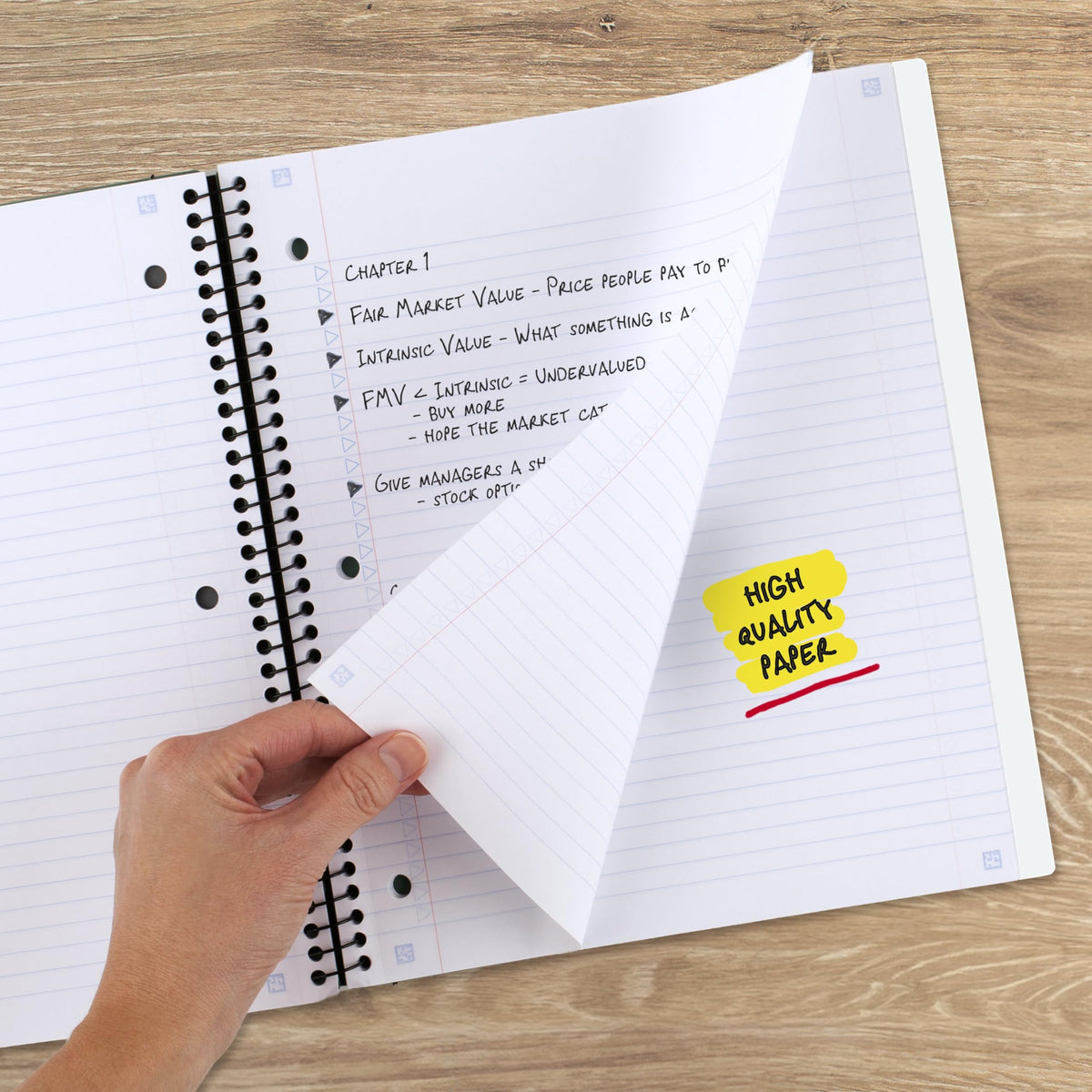 Five Star Advance Spiral Notebook + Study App, 1 Subject, College Ruled Paper, 8-1/2" x 11", 100