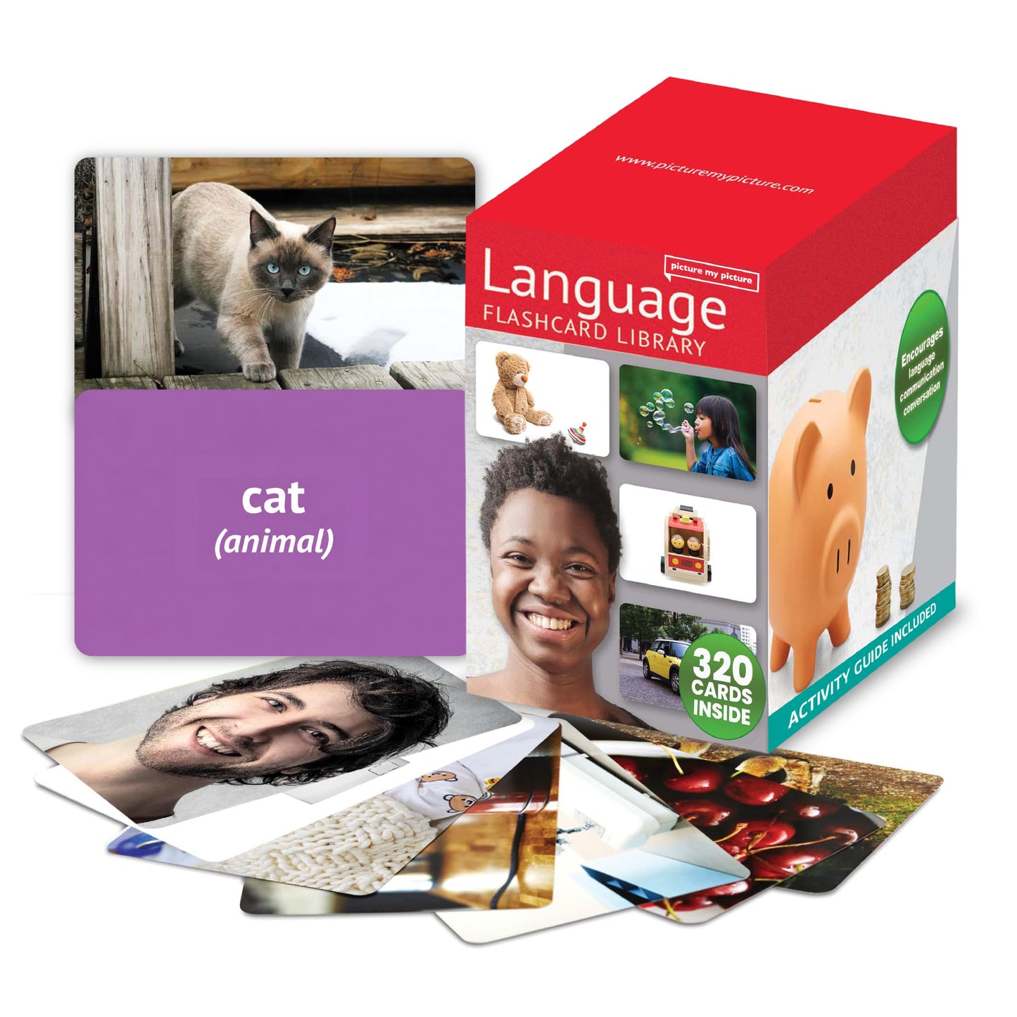Picture My Picture Language Library Set, 320 Real Photo Cards, 6 Concepts