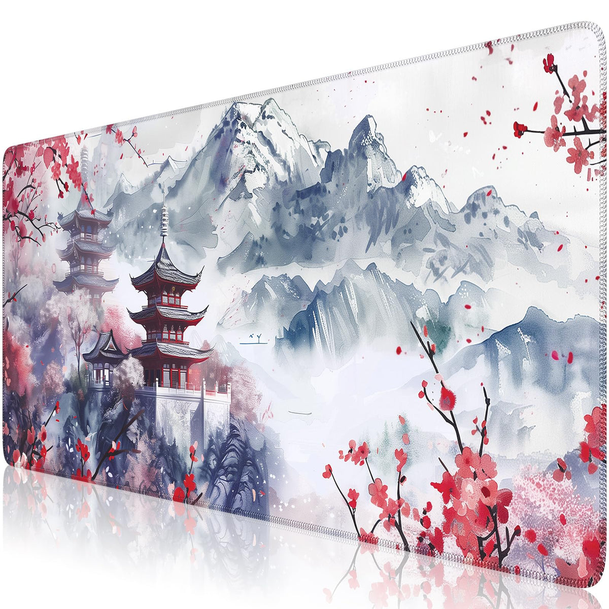 iCasso Desk Protector Mat Large Japanese Mouse Pad,Sakura
