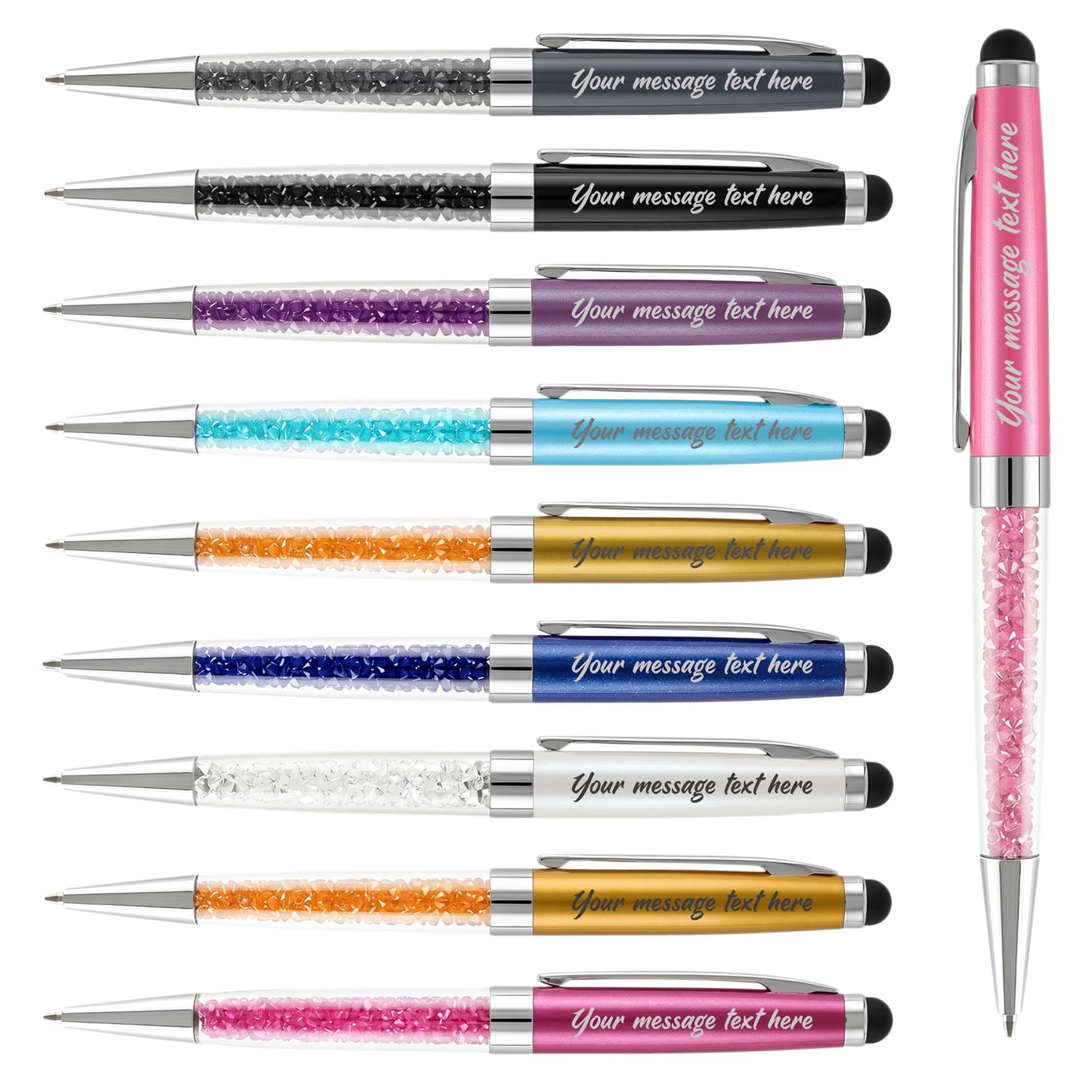 Ancolo Personalized Ballpoint Pens Crystal pen Gift for Office Groomsman