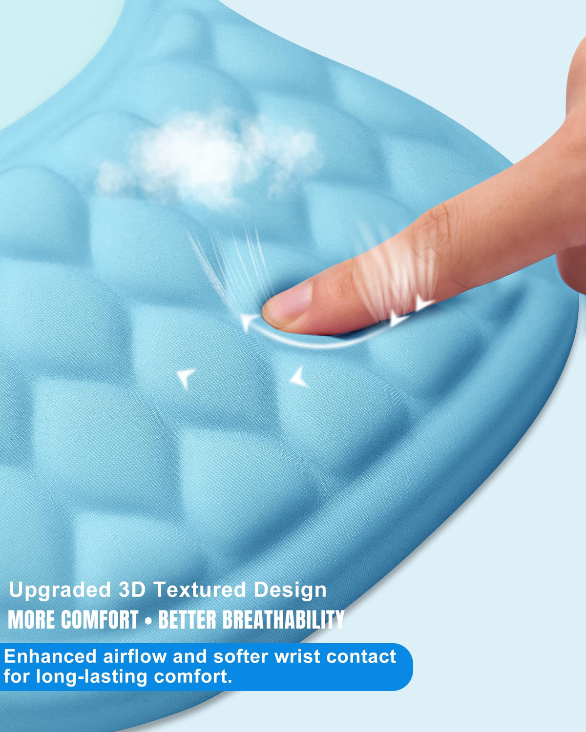 PVIPCZ Ergonomic Mouse Pad with Sloped Memory Foam Wrist Rest