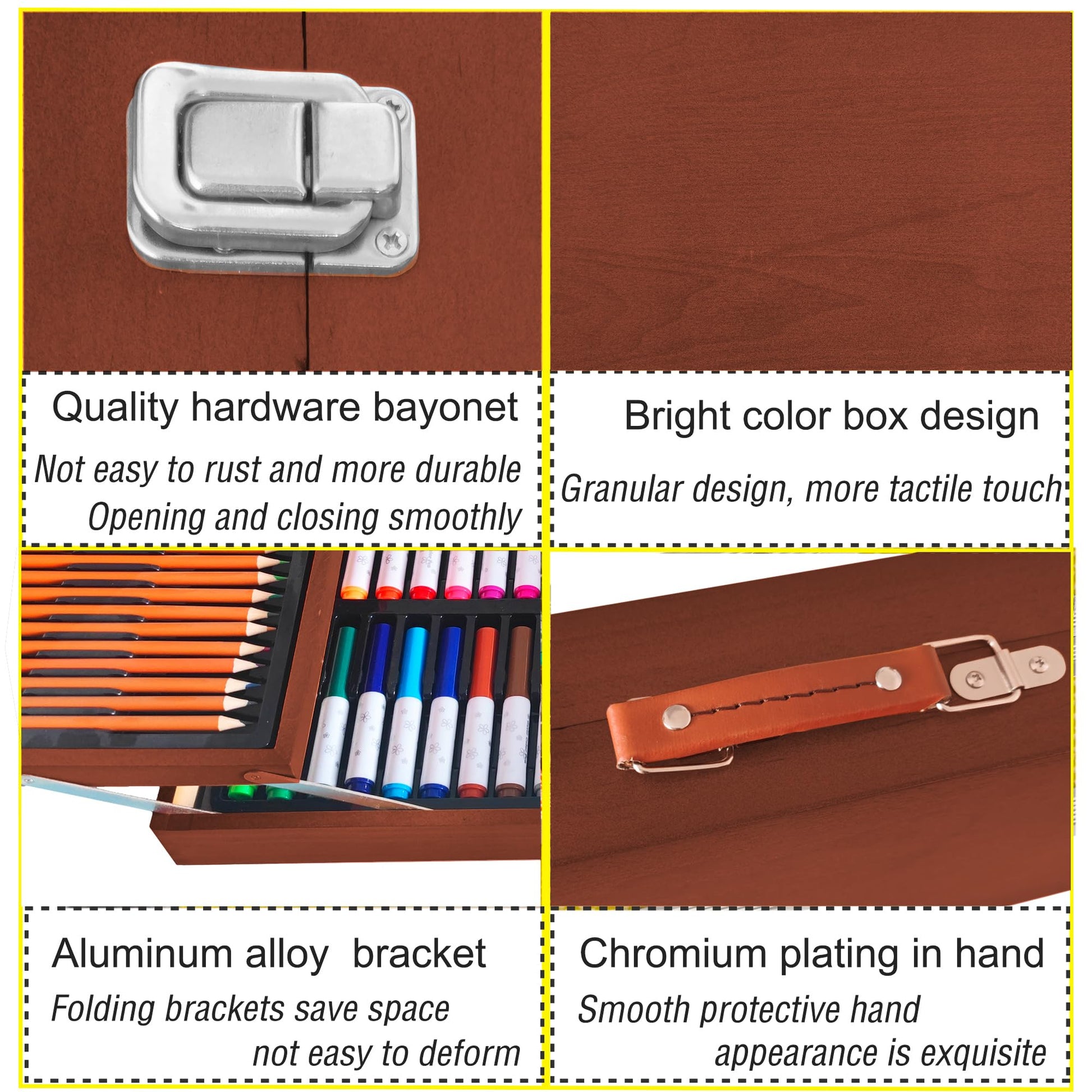 KINSPORY Art Sets, 139 Pack Painting Drawing Art Supplies Kit with 2 Sketch Pads, Deluxe Double