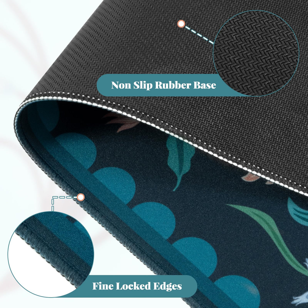 iLeadon Computer Desk Mat with Smooth Surface, Large Mouse Pad for Desk