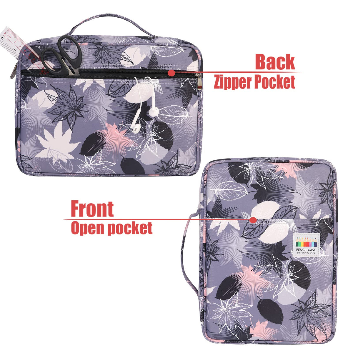 AYVANBER Colored Pencil Case 220 Slots Pen Holder,Waterproof Organizer Bag Portable Handy Painting