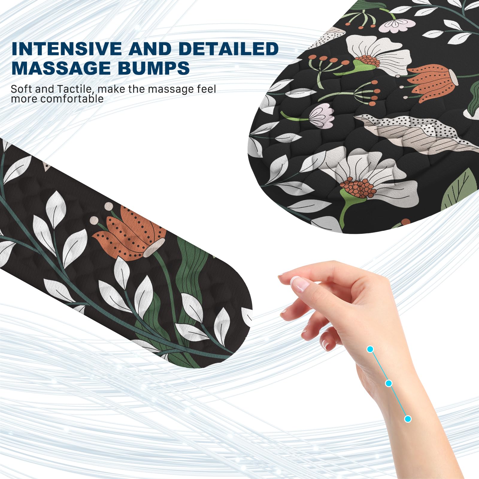 Hasinart Ergonomic Mouse Pad and Keyboard Wrist Rest with Massage Design, Space-Saving Mouse Pad