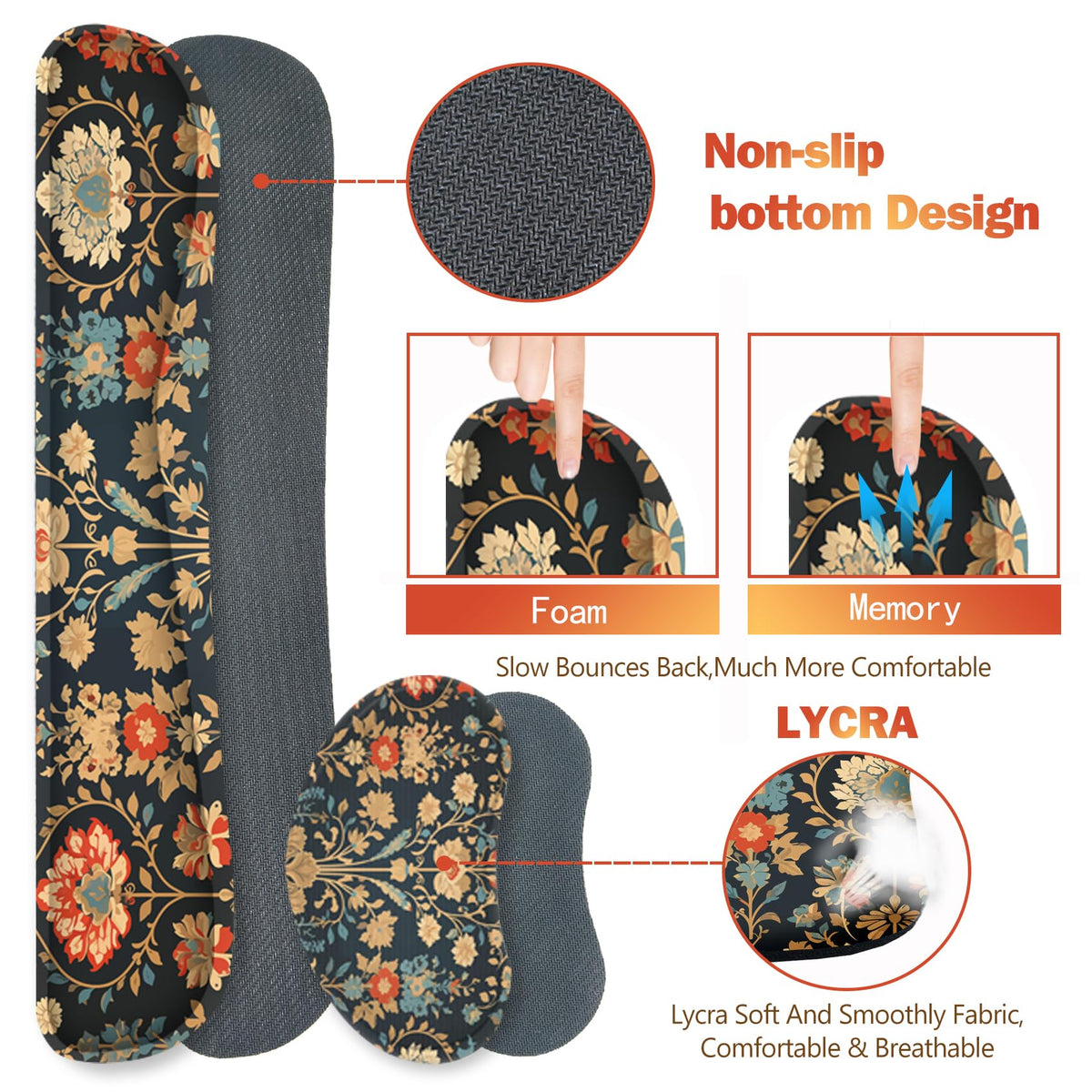 ARTSO Desk Mat Set, Mouse Pad with Wrist Rest Support + Keyboard Wrist Rest + Large Mouse Pad +