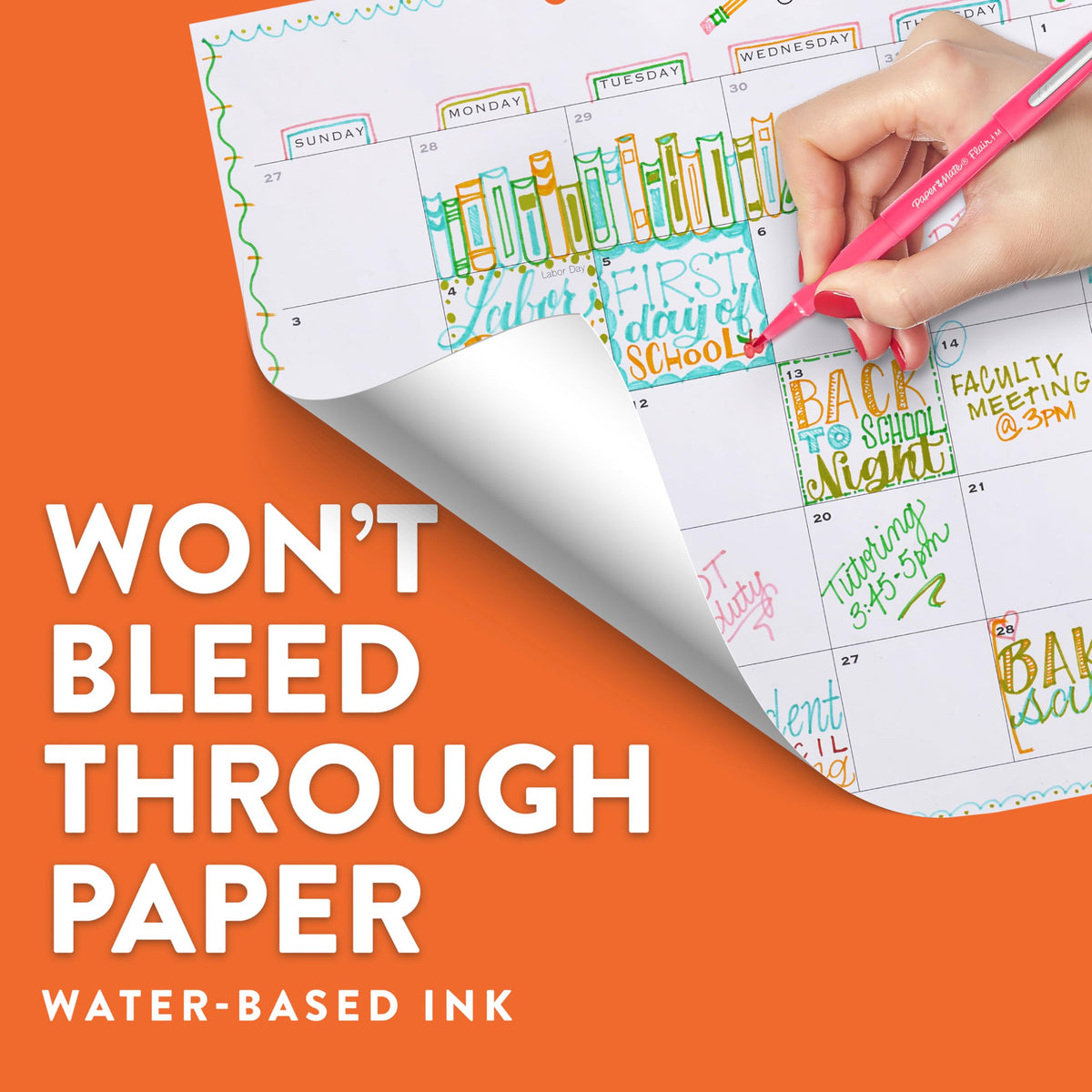 Paper Mate Flair Felt Tip Pens | Medium Point (0.7 mm) Marker Pens | Red Pens | for Writing