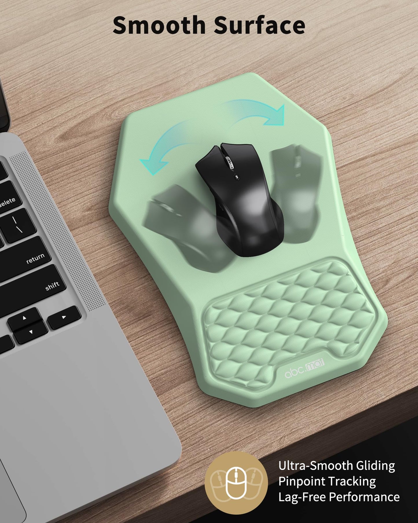 Ergonomic Mouse Pad with Wrist Rest & Keyboard Wrist Rest Support Set